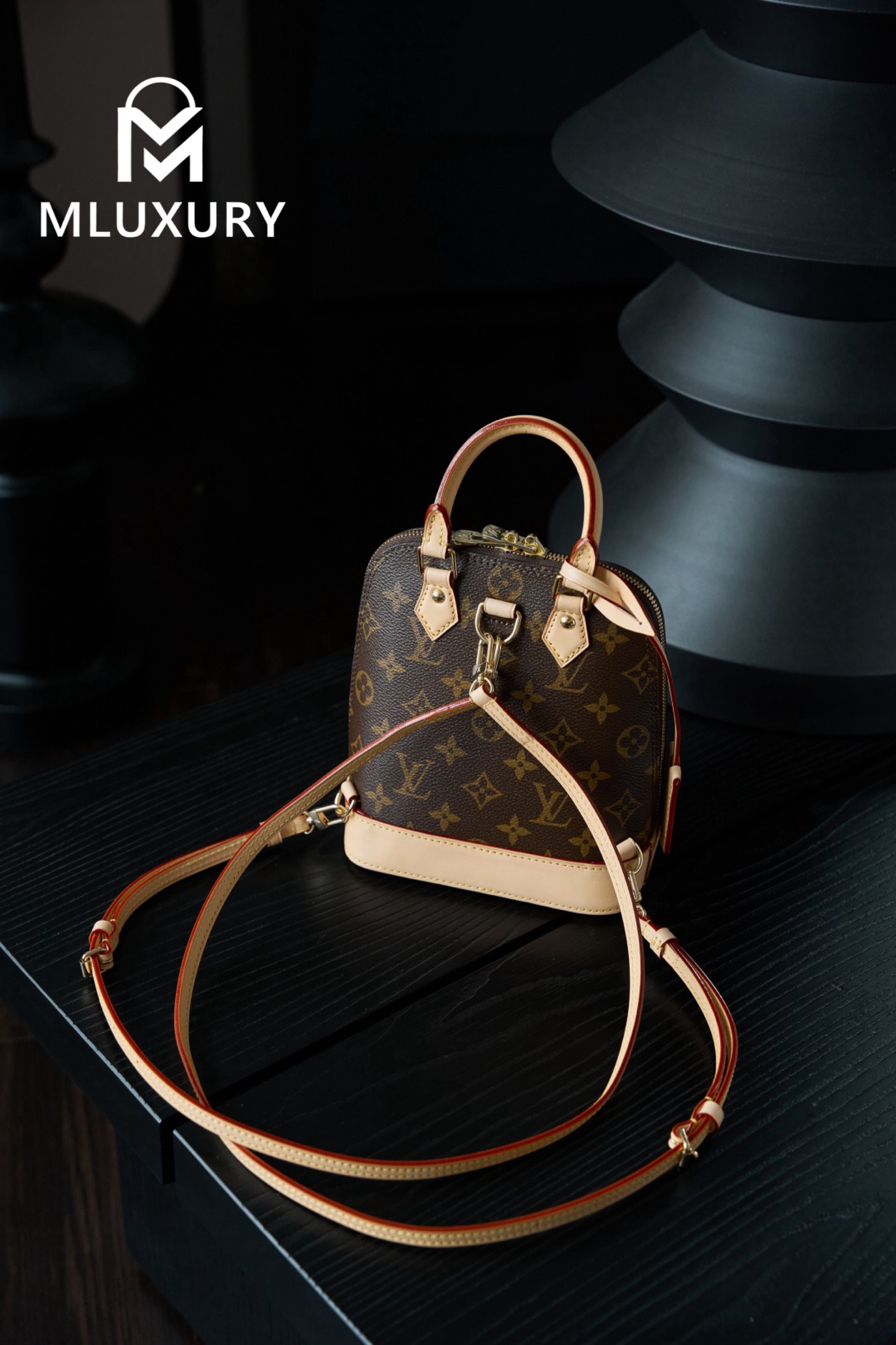 LOUIS VUITTON ALMA Shell Backpack