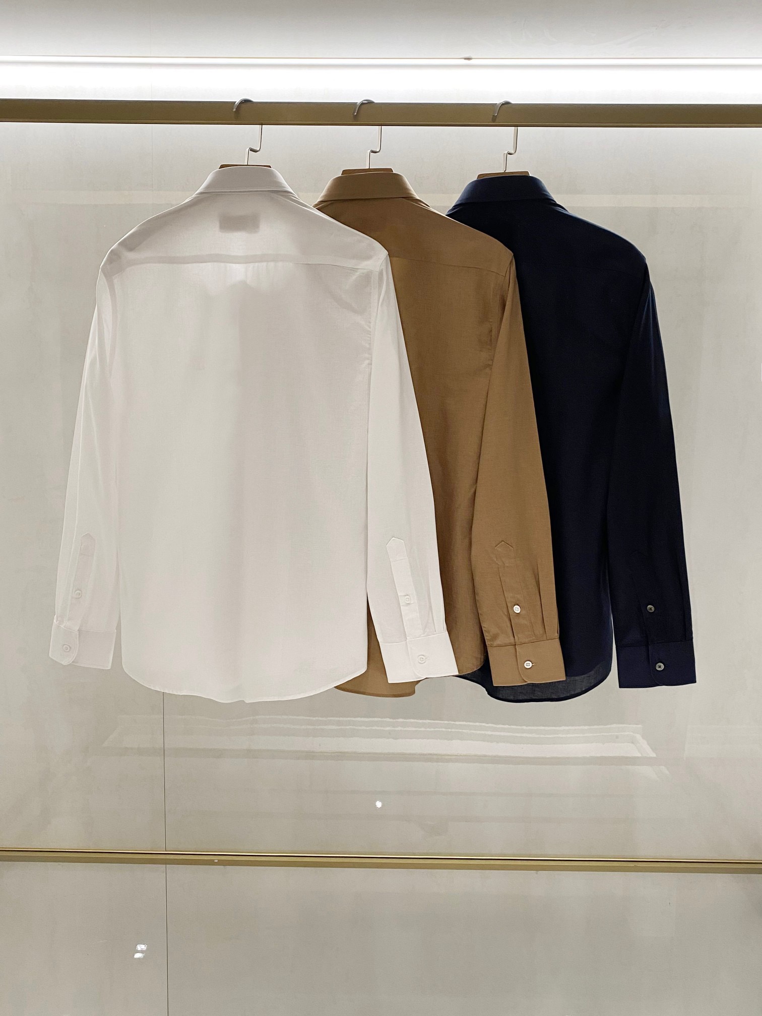 BRUNELLO CUCINELLI Cotton-linen blend long-sleeved shirt