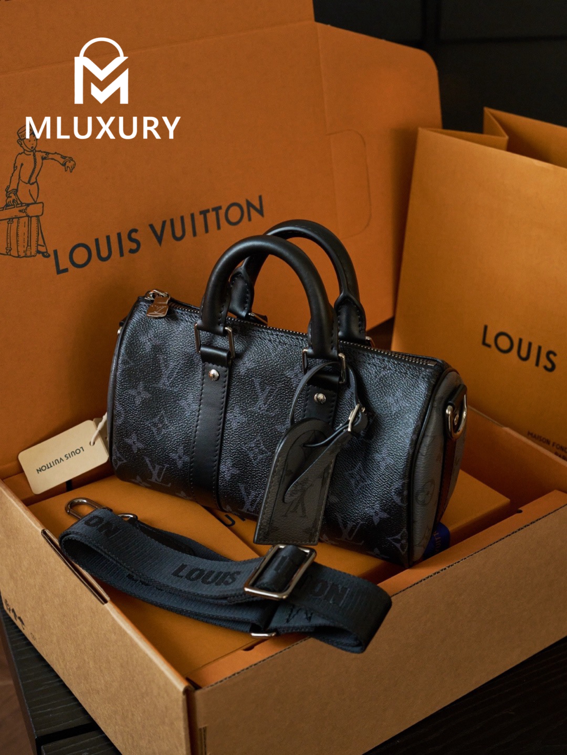 LOUIS VUITTON KEEPALL BANDOULIERE 25 Handbag