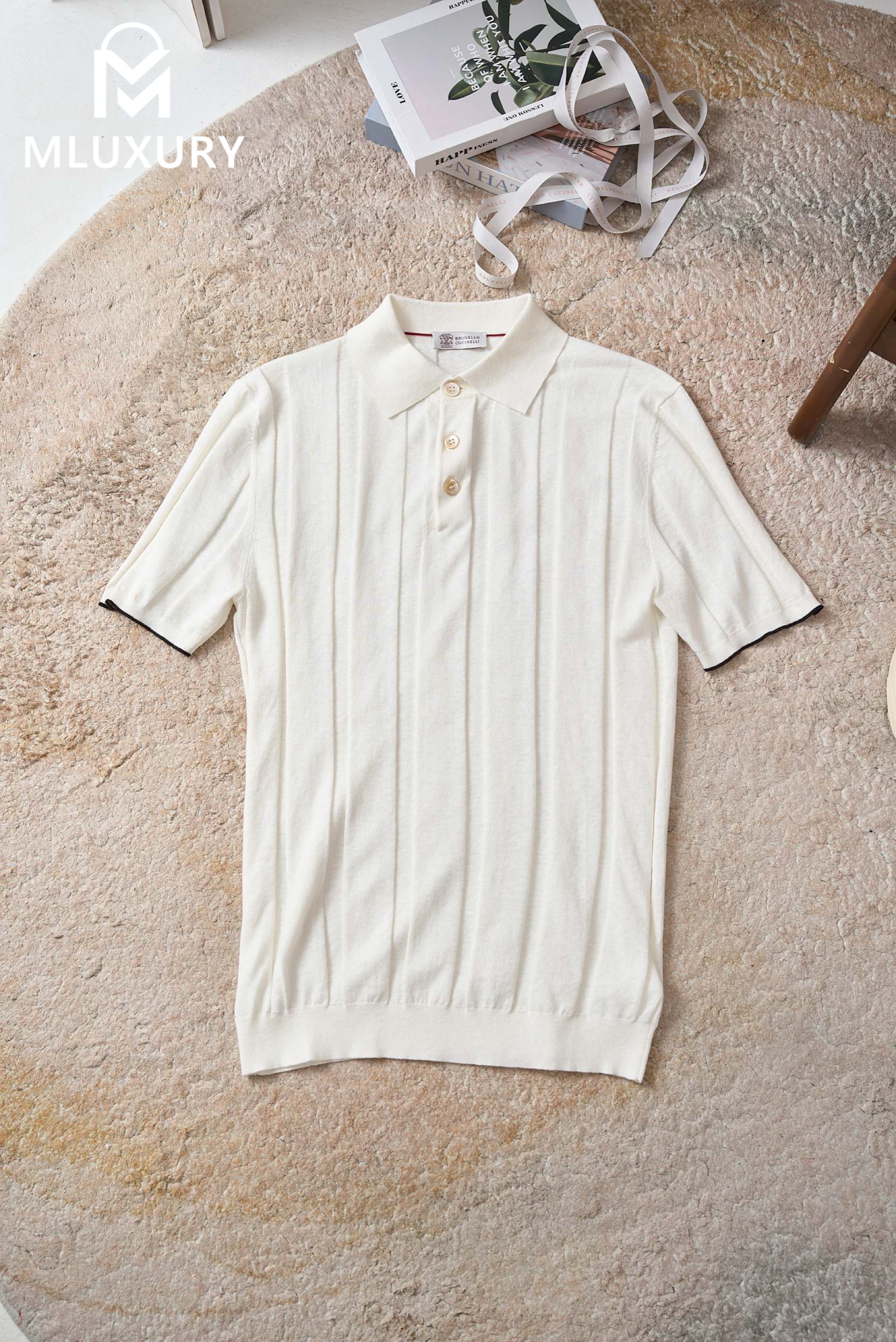 BRUNELLO CUCINELLI Knitted Polo Shirt