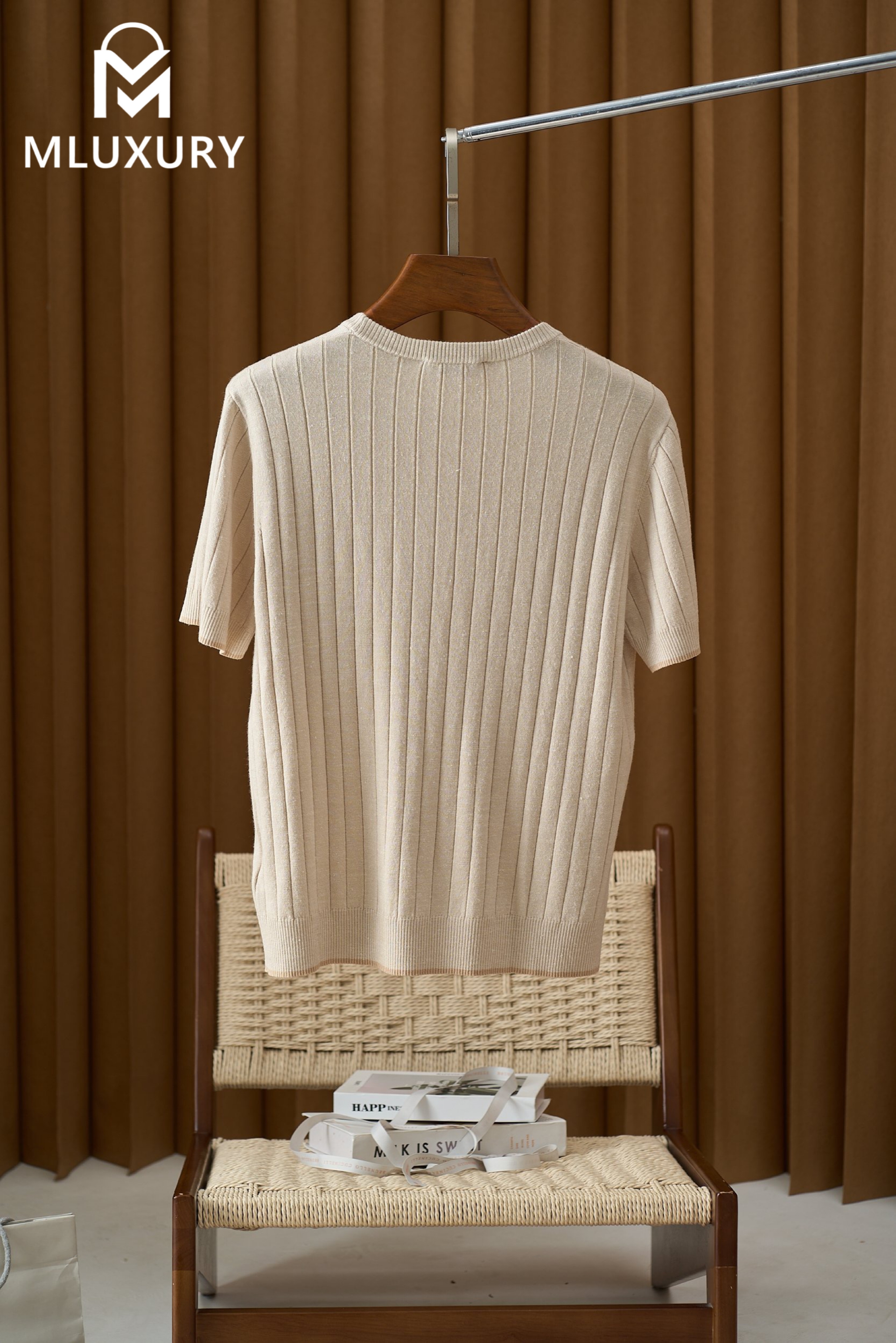 BRUNELLO CUCINELLI Crew neck knit Beige