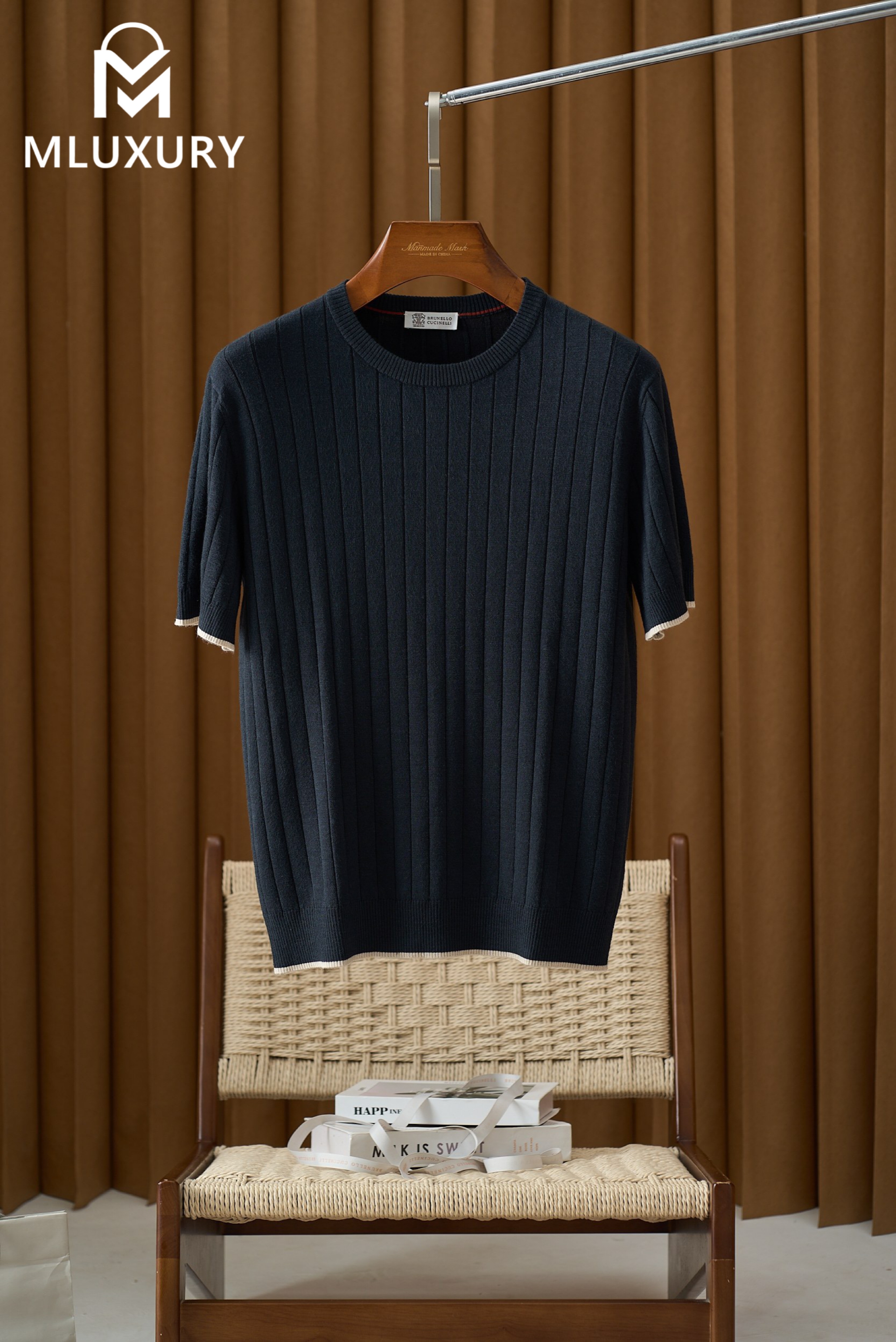 BRUNELLO CUCINELLI Crew neck knit BLACK