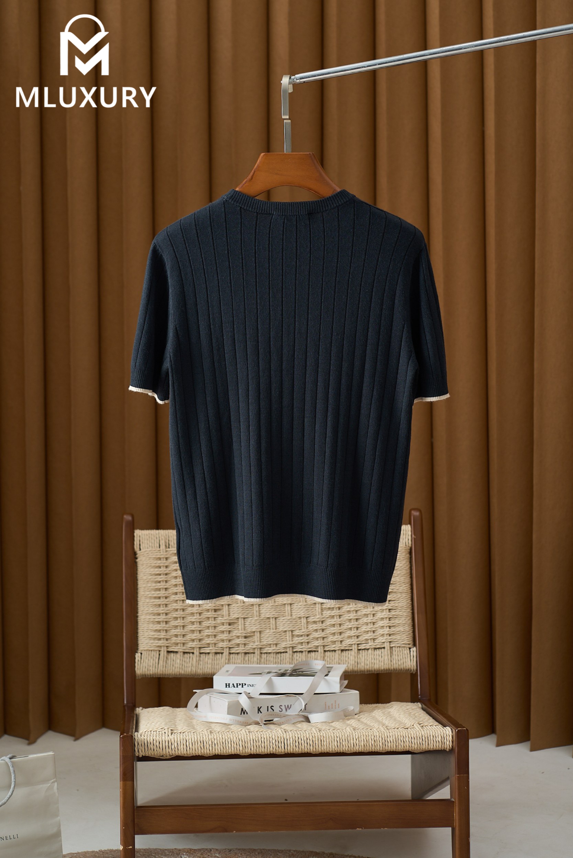 BRUNELLO CUCINELLI Crew neck knit BLACK