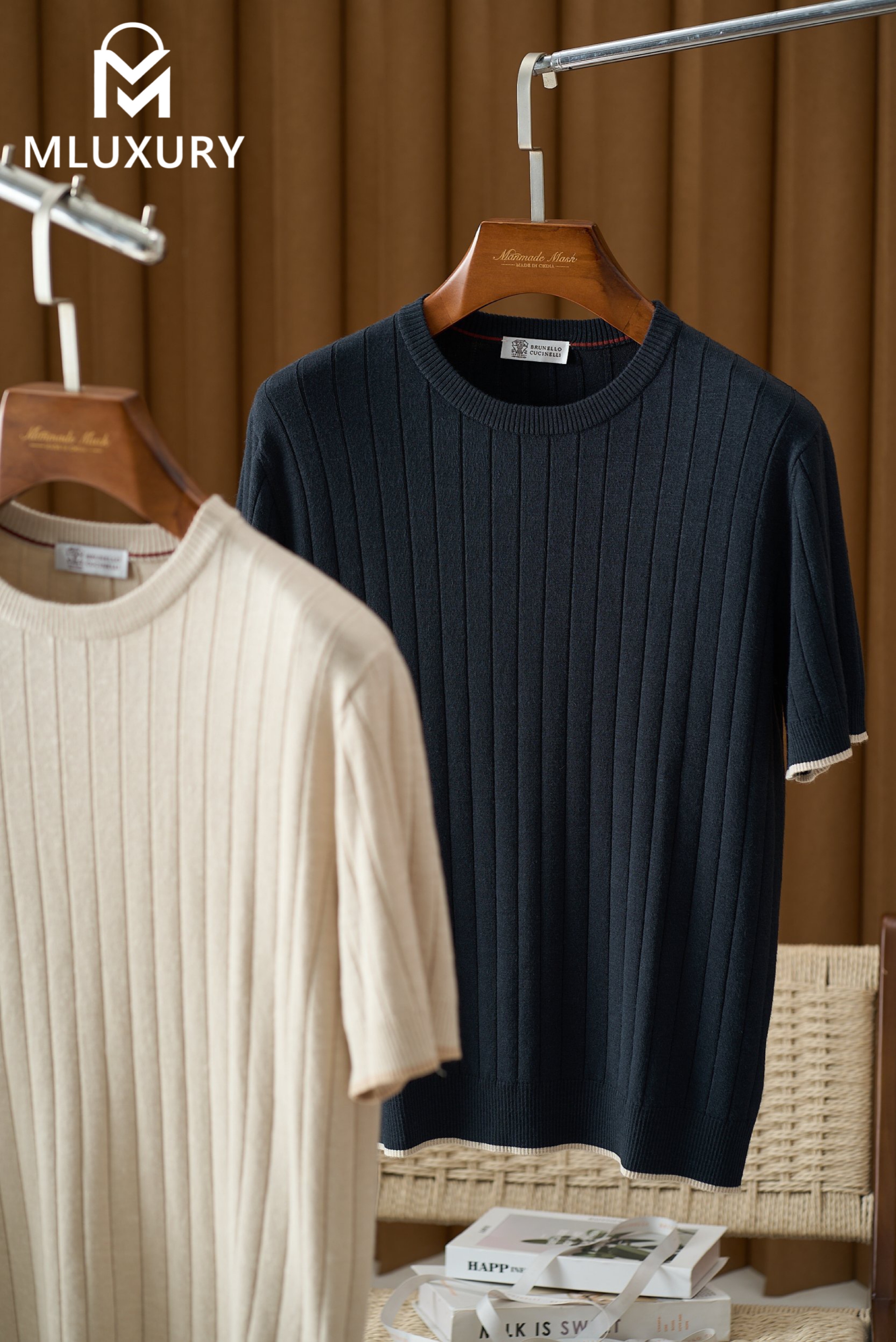 BRUNELLO CUCINELLI Crew neck knit BLACK