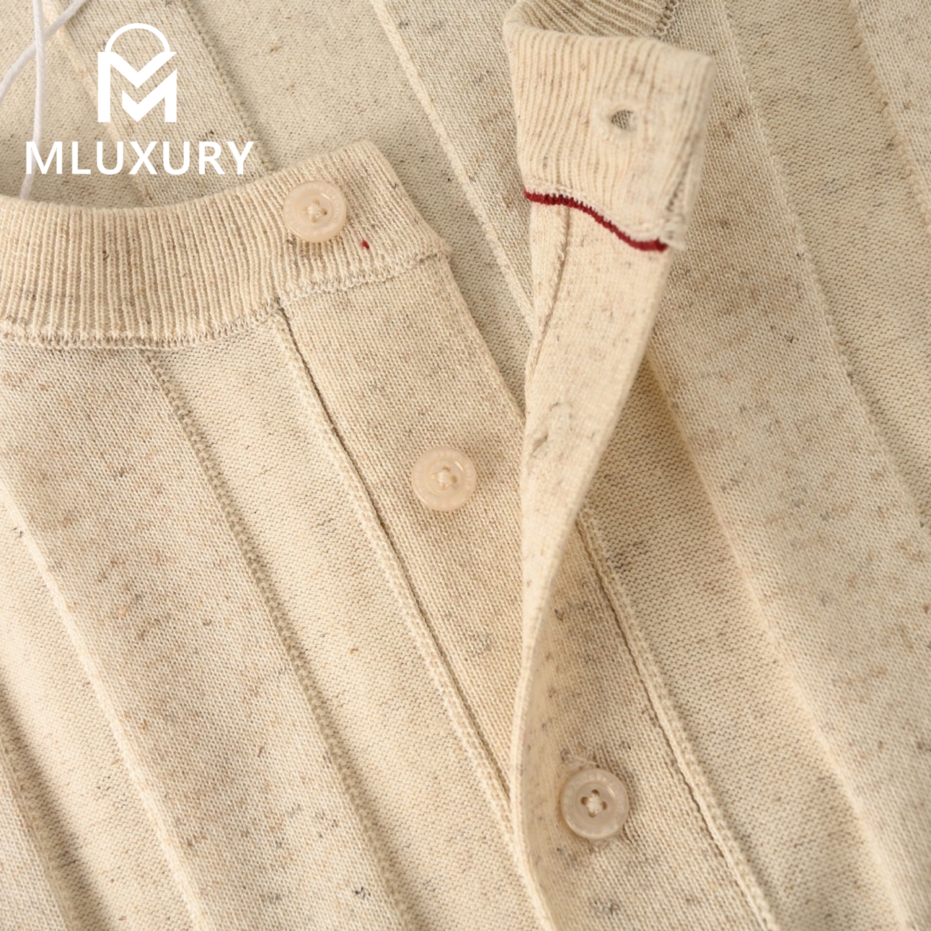 BRUNELLO CUCINELLI Knitted short-sleeved shirt Apricot