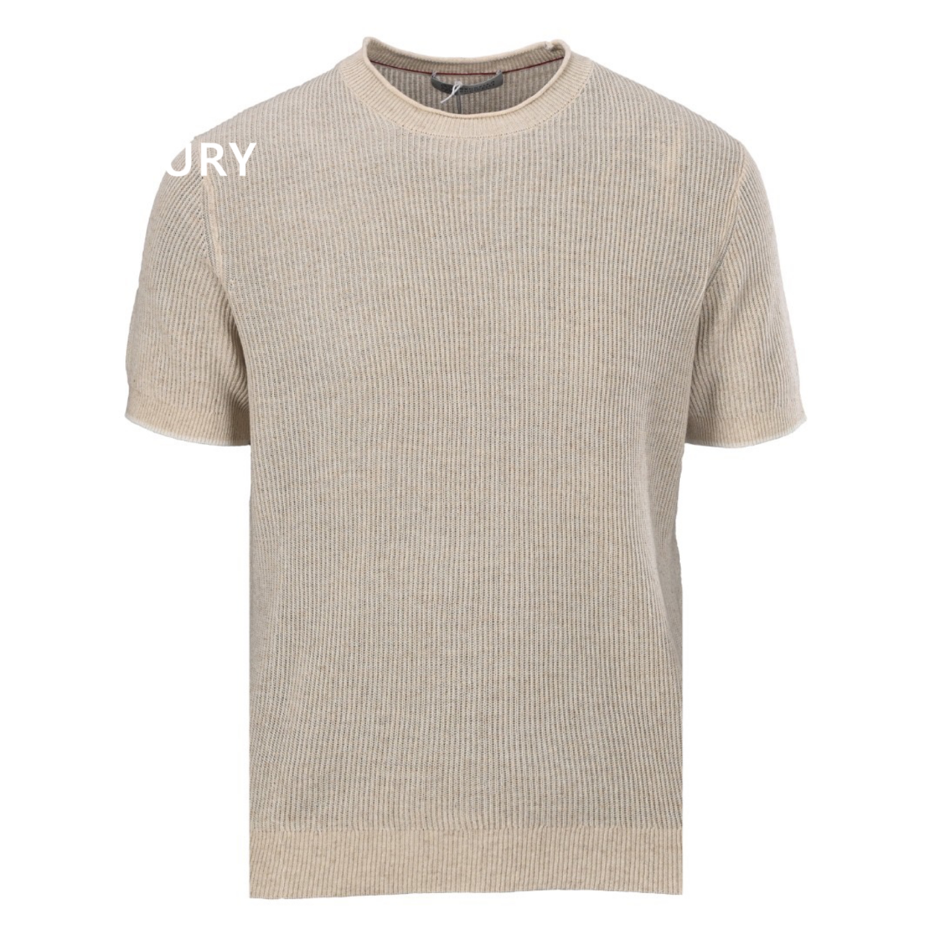 BRUNELLO CUCINELLI Crew neck ribbed short-sleeved T-shirt