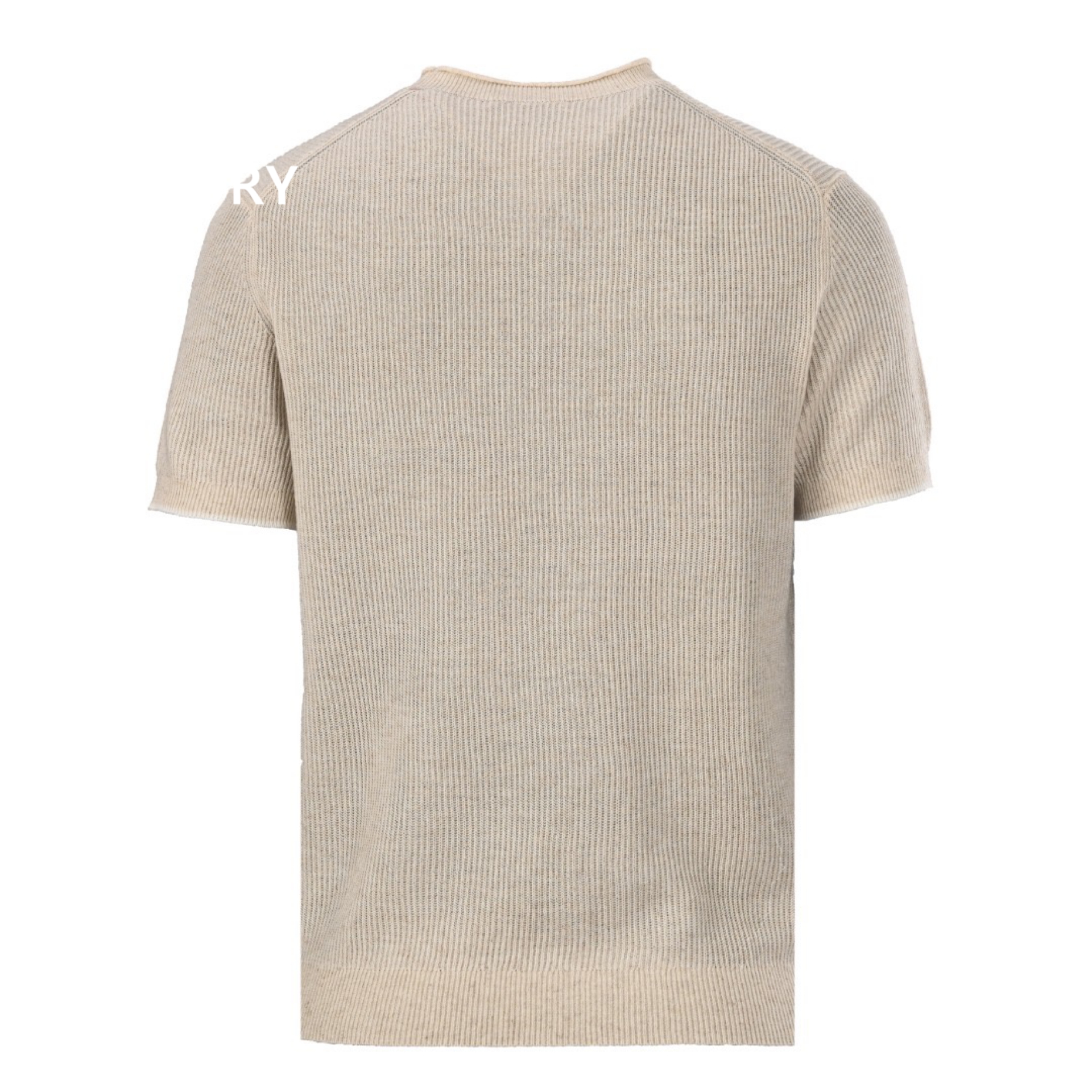 BRUNELLO CUCINELLI Crew neck ribbed short-sleeved T-shirt