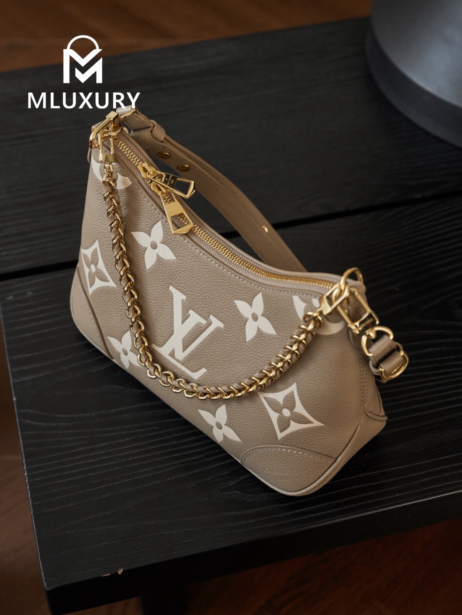 LOUIS VUITTON BOULOGNE (small size), Original Calfskin, Elephant Gray