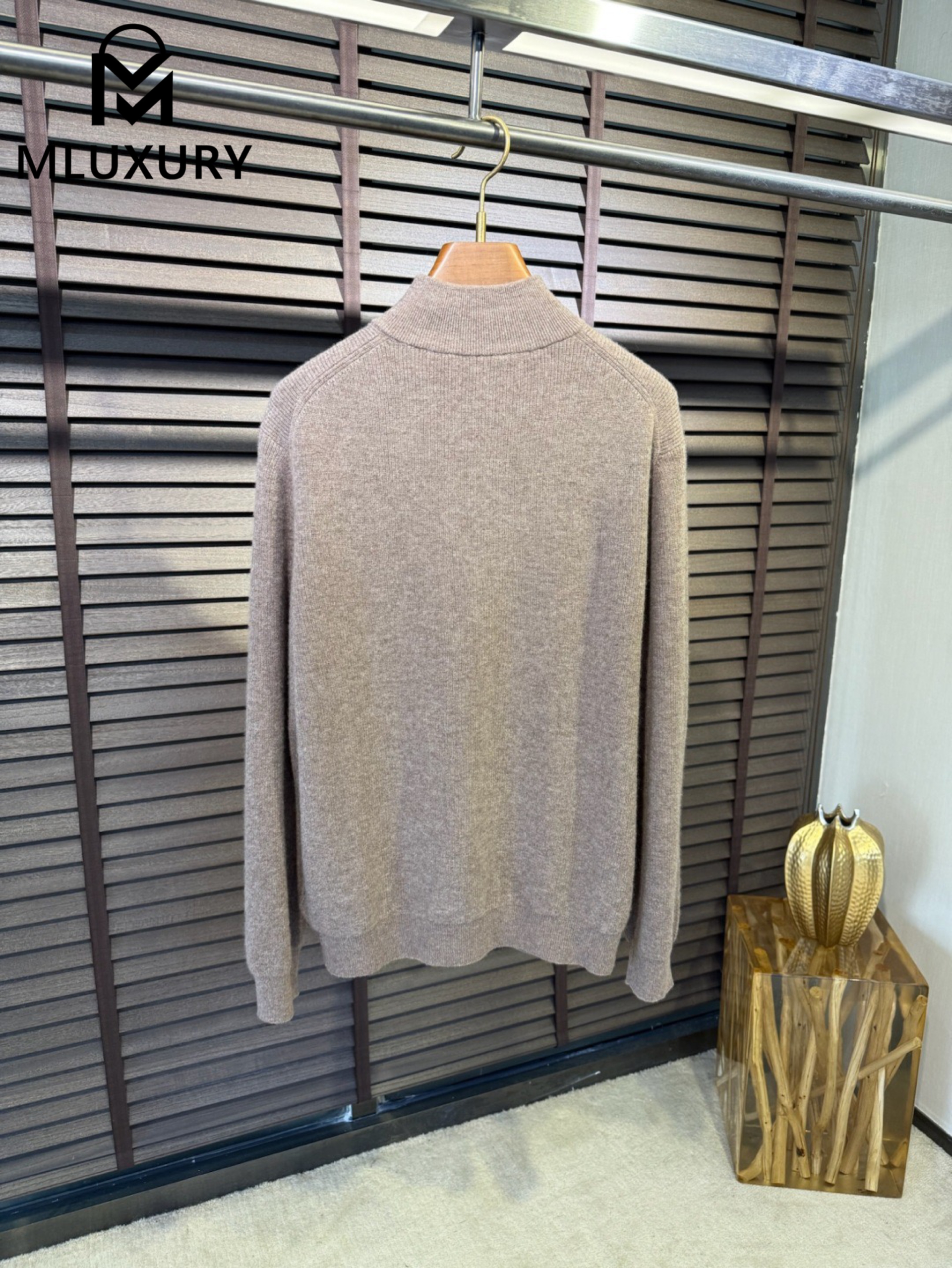 BRUNELLO CUCINELLI High-neck zip-up knit sweater