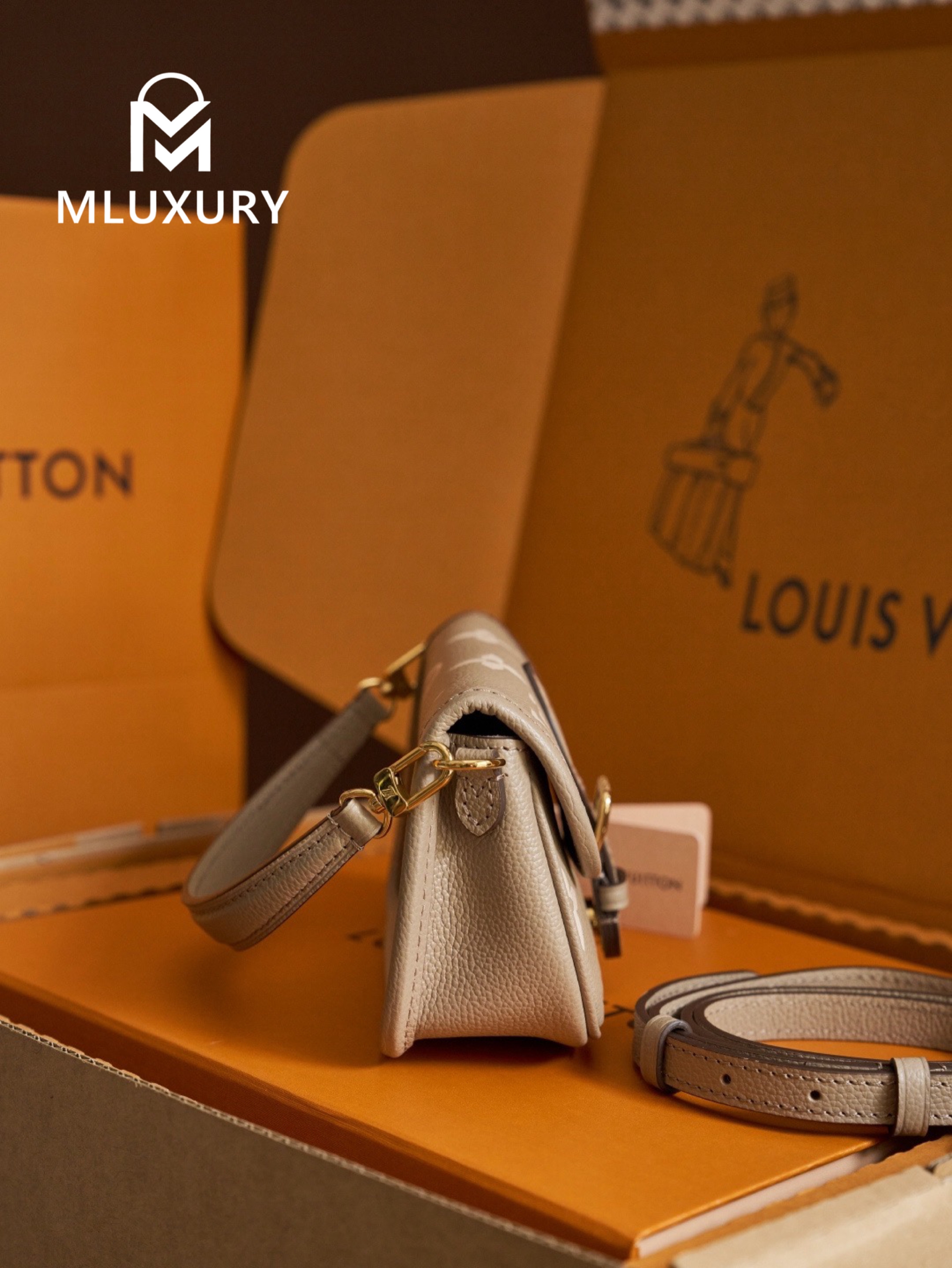 LOUIS VUITTON NANO DIANE Handbag, Elephant Grey