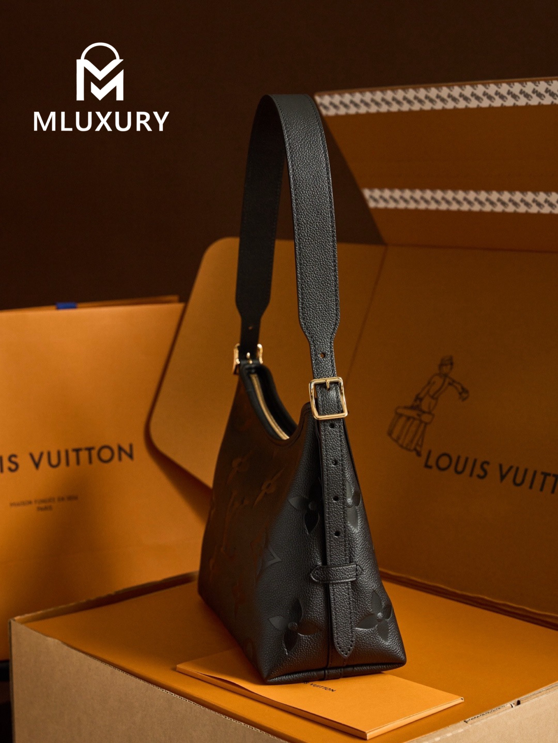LOUIS VUITTON CARRYALL(small size), Black
