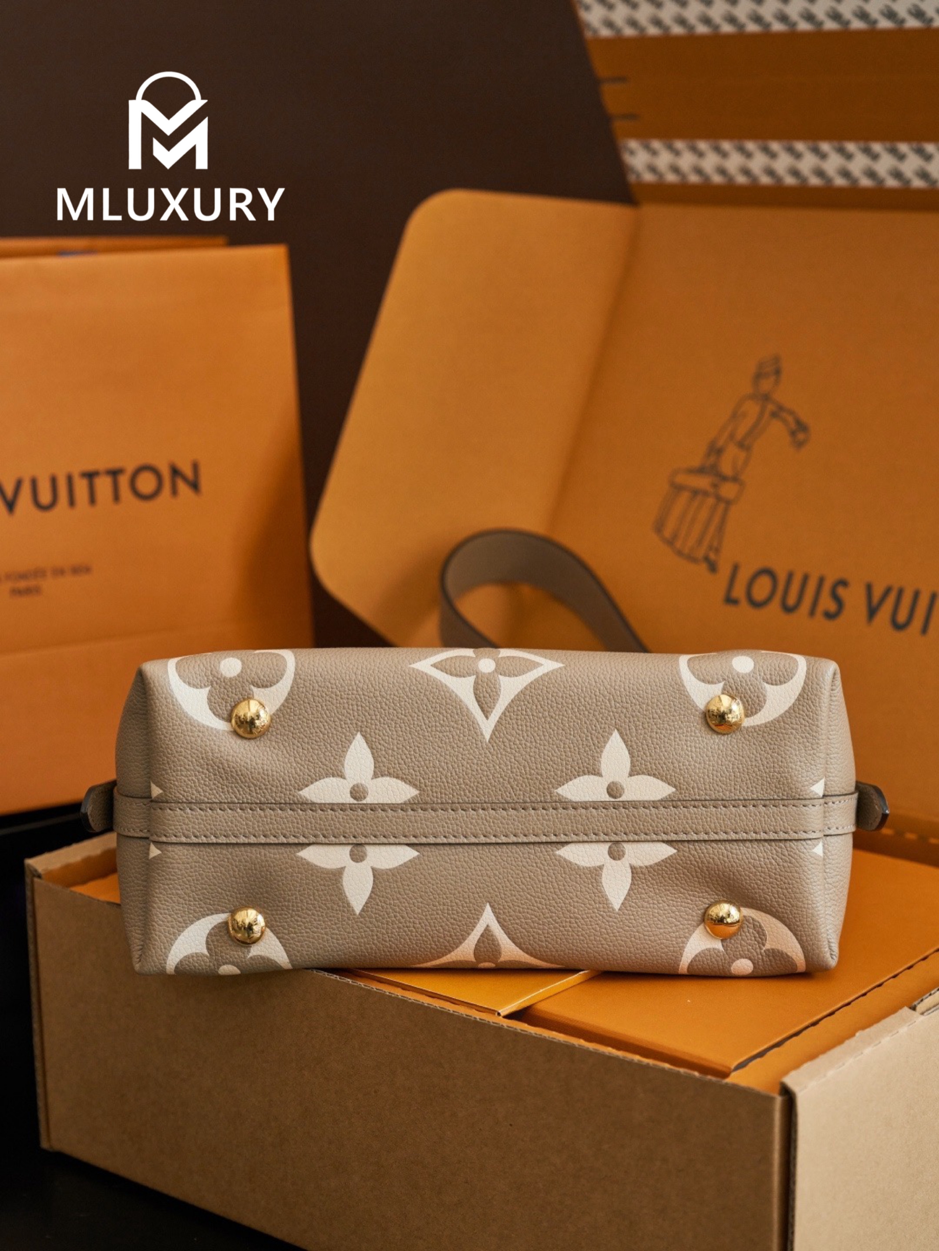 LOUIS VUITTON CARRYALL (Small Size), Elephant Grey