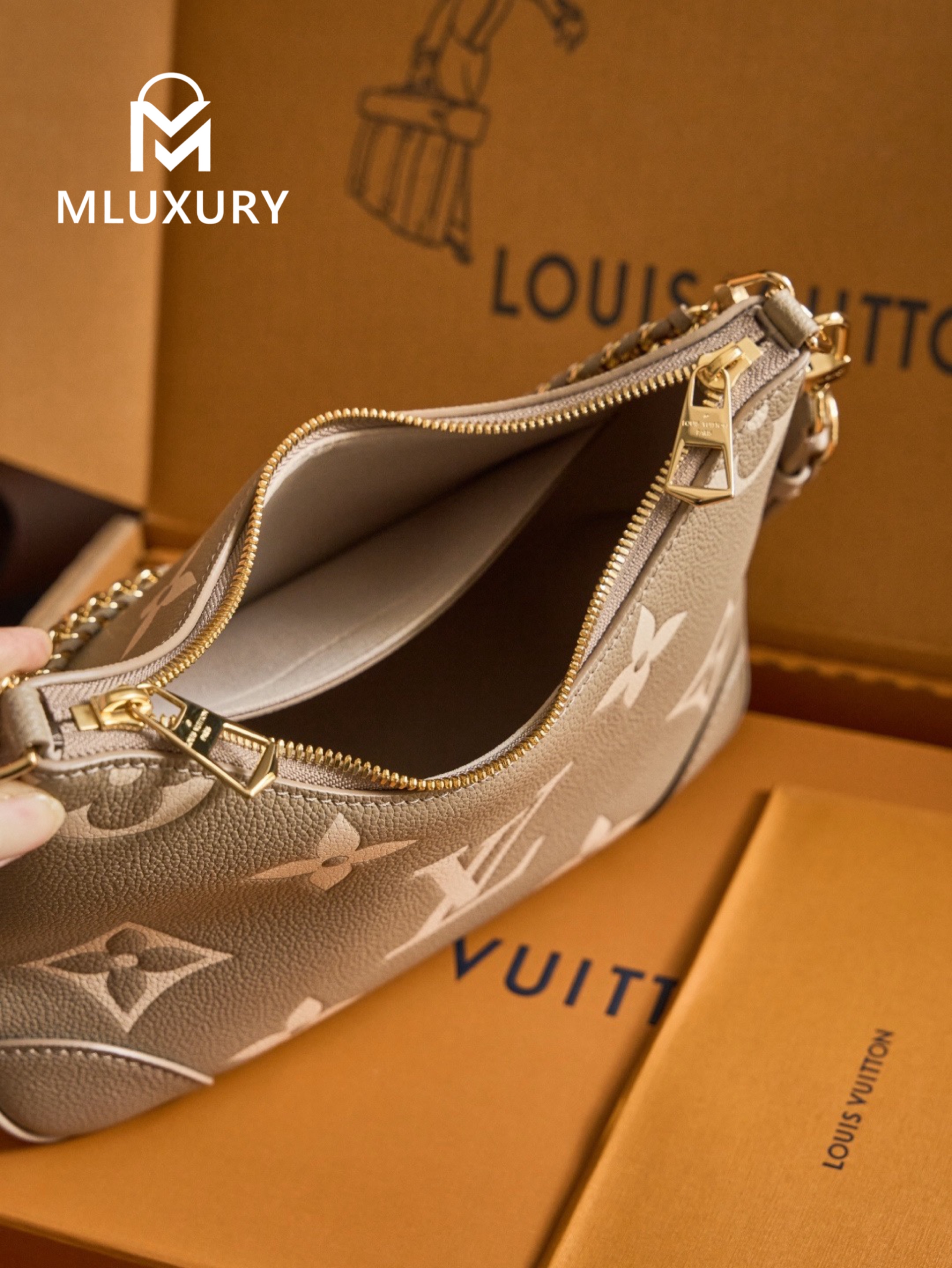 LOUIS VUITTON BOULOGNE (Small  Size) , Elephant Grey