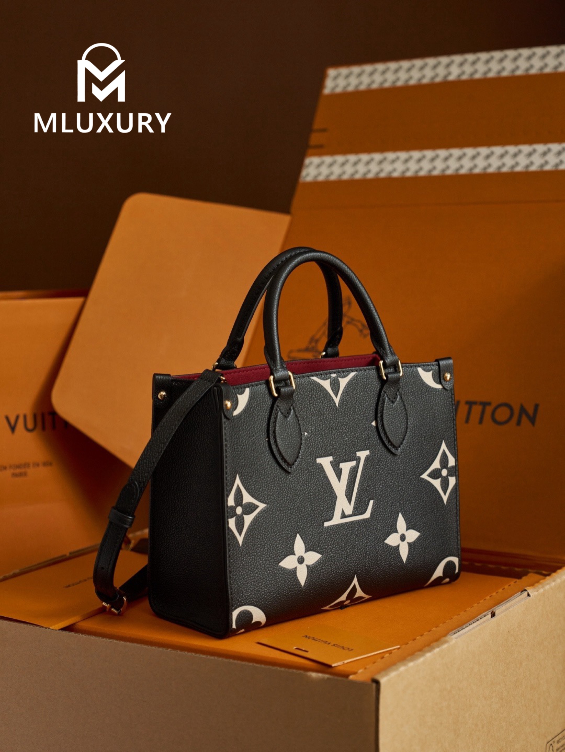LOUIS VUITTON ONTHEGO (Small Size), Black