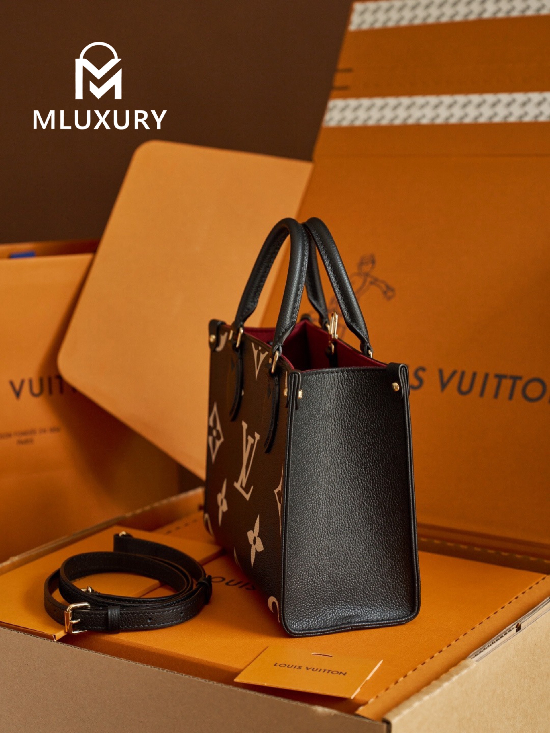 LOUIS VUITTON ONTHEGO (Small Size), Black