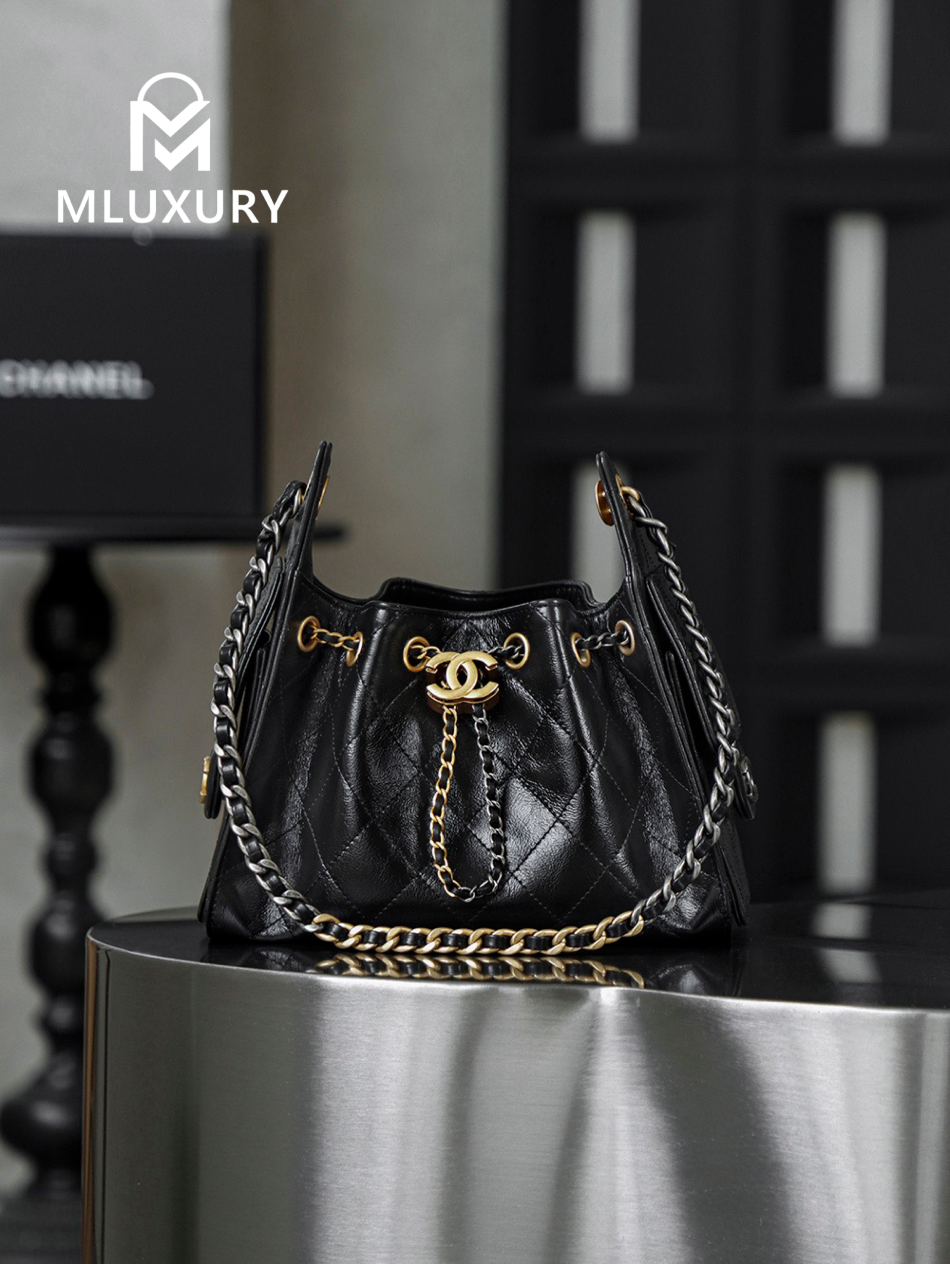 CHANEL 25bag mini, 26C New Season Oil-Waxed Leather
