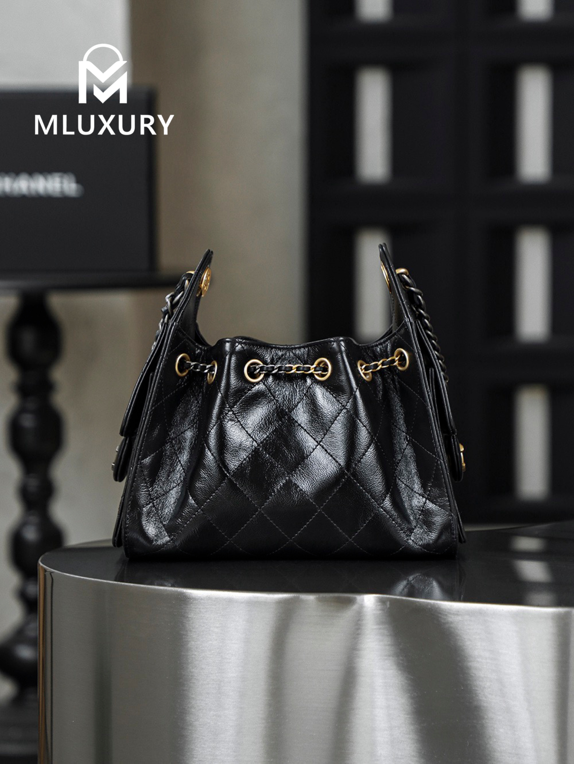 CHANEL 25bag mini, 26C New Season Oil-Waxed Leather