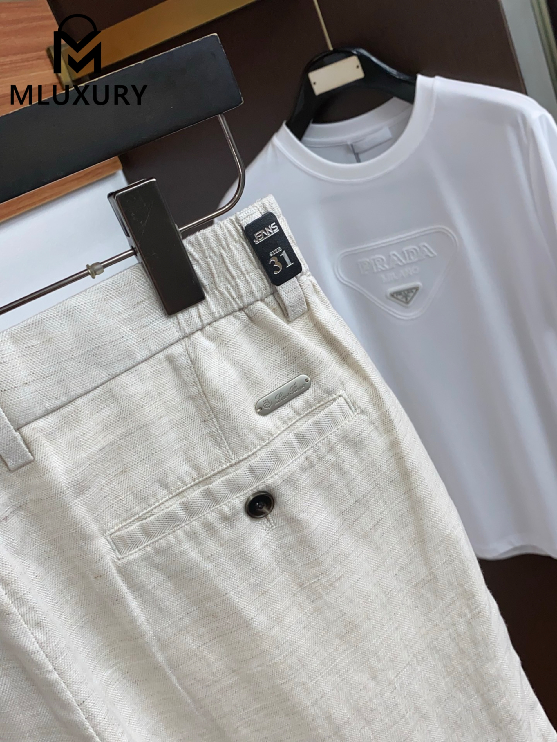 LORO PIANA Men's Linen Casual Short
