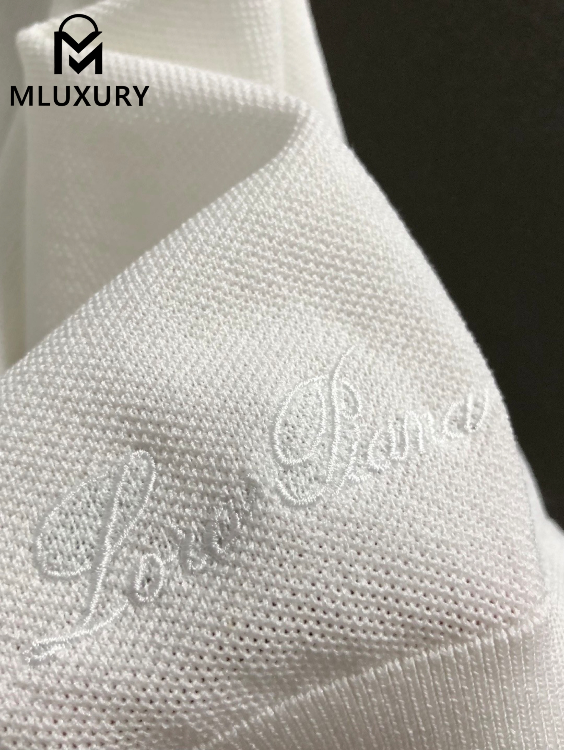 LORO PIANA Seagull collar short-sleeved shirt, white