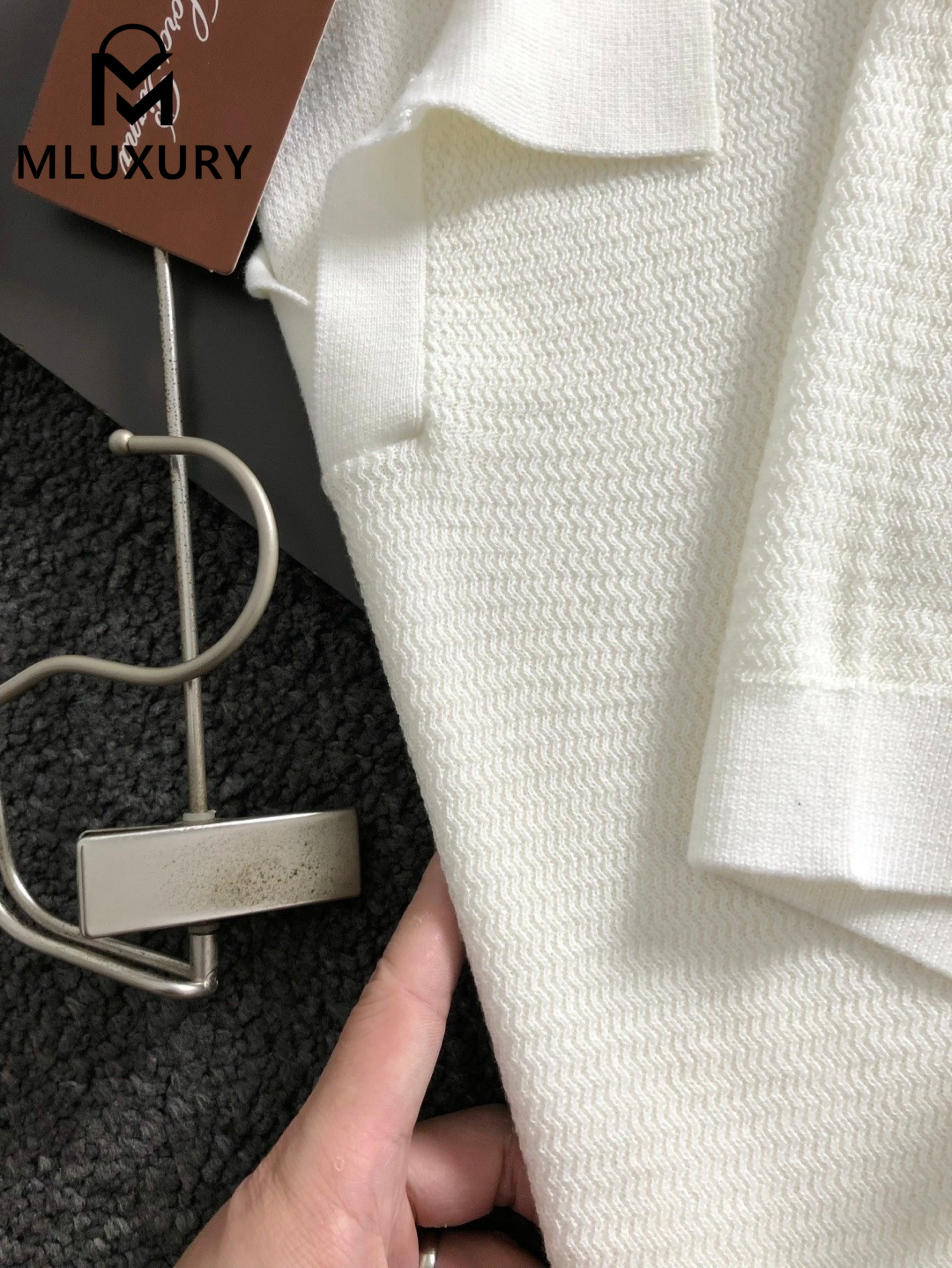 LORO PIANA Wool short-sleeved shirt