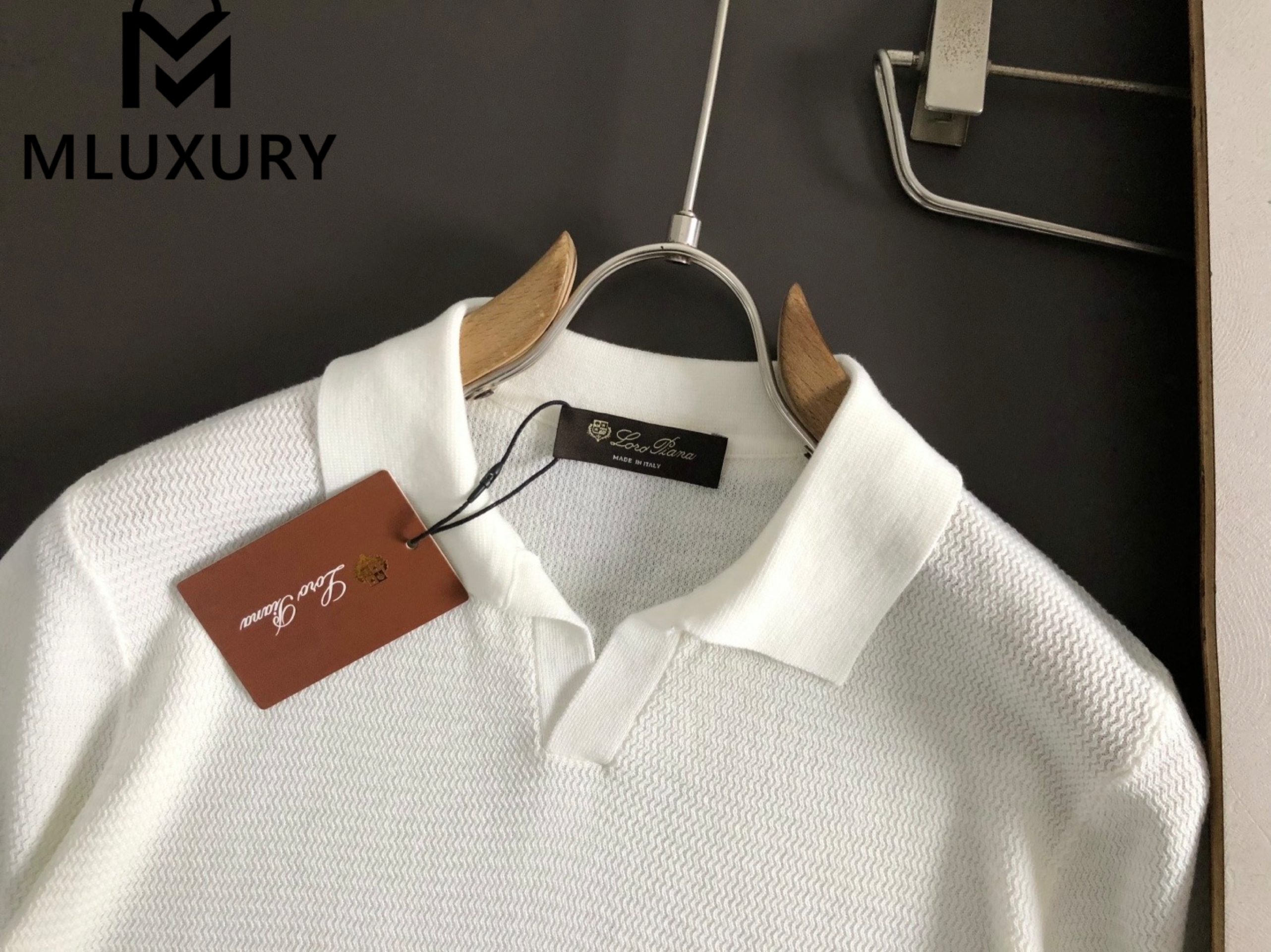 LORO PIANA Wool short-sleeved shirt