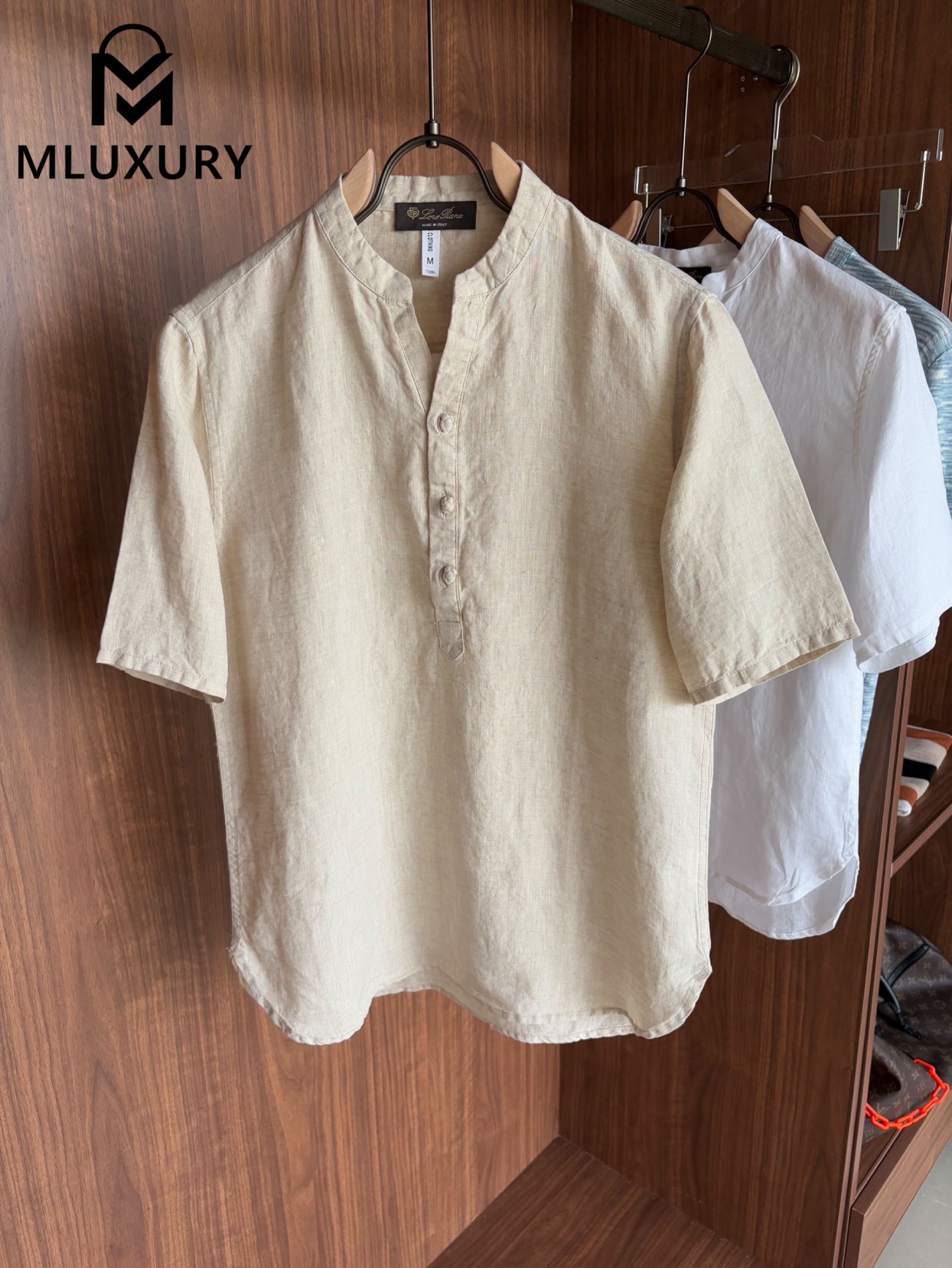 LORO PIANA Men's Linen Short-Sleeve T-Shirt