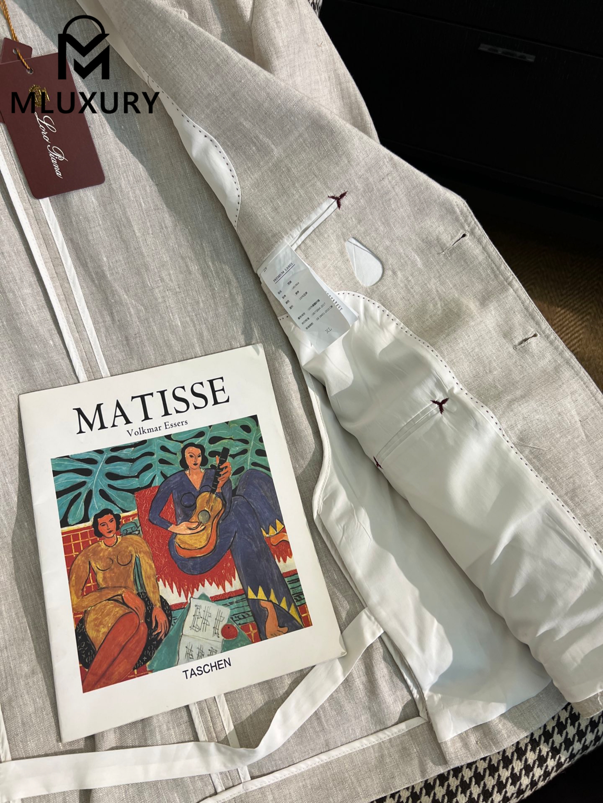 LORO PIANA New vintage casual blazer，Linen Grey