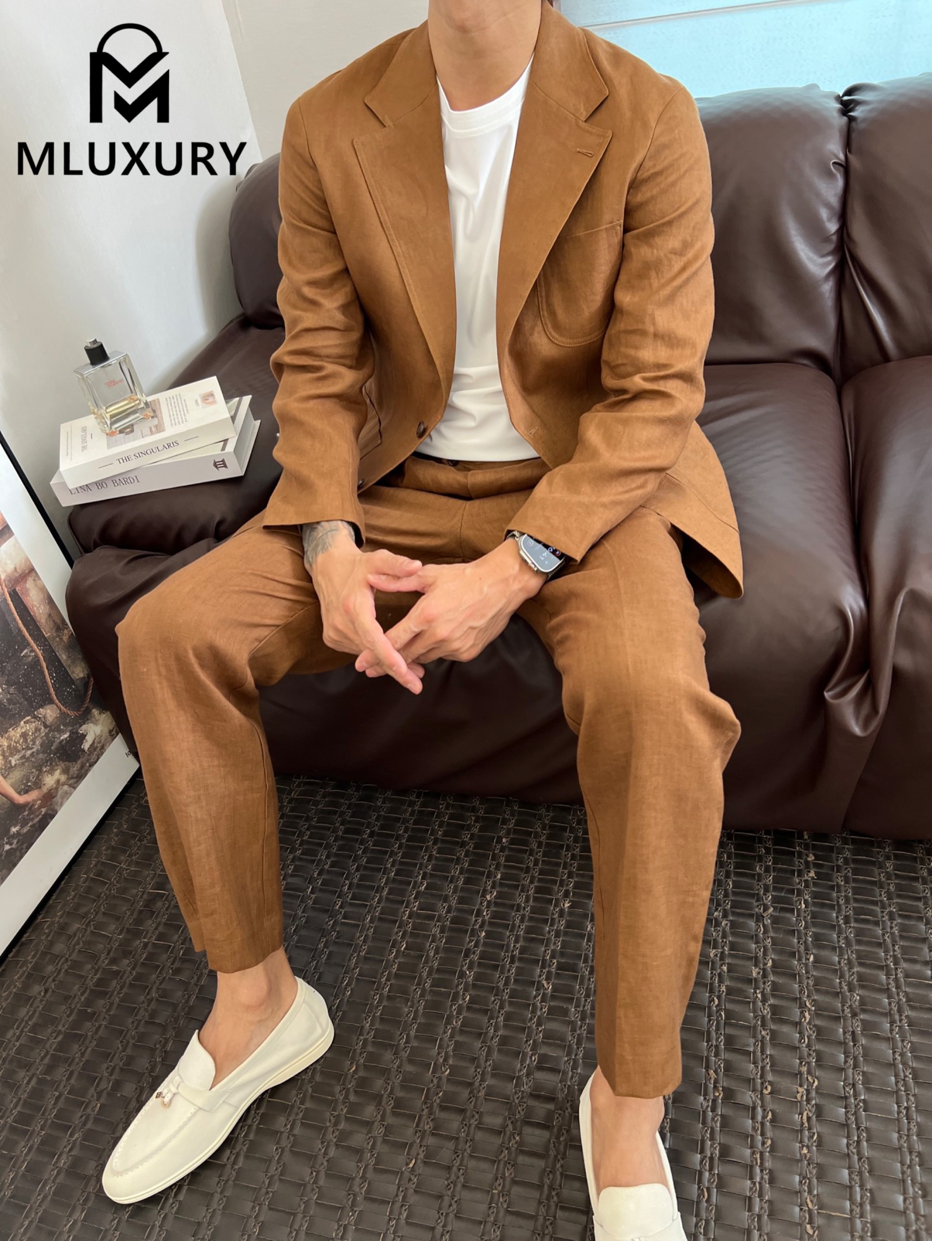 LORO PIANA New vintage casual blazer，Brown