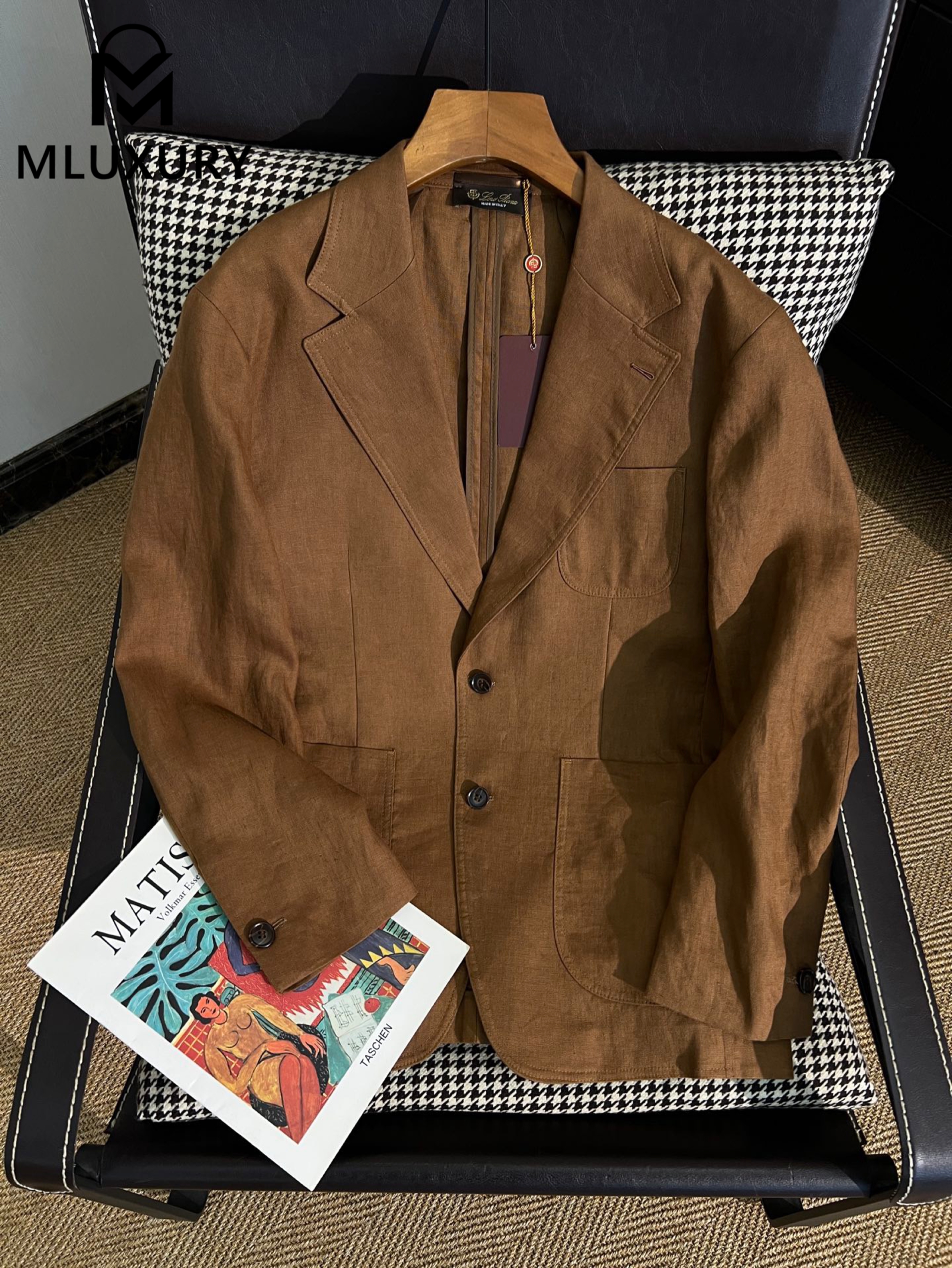 LORO PIANA New vintage casual blazer，Brown