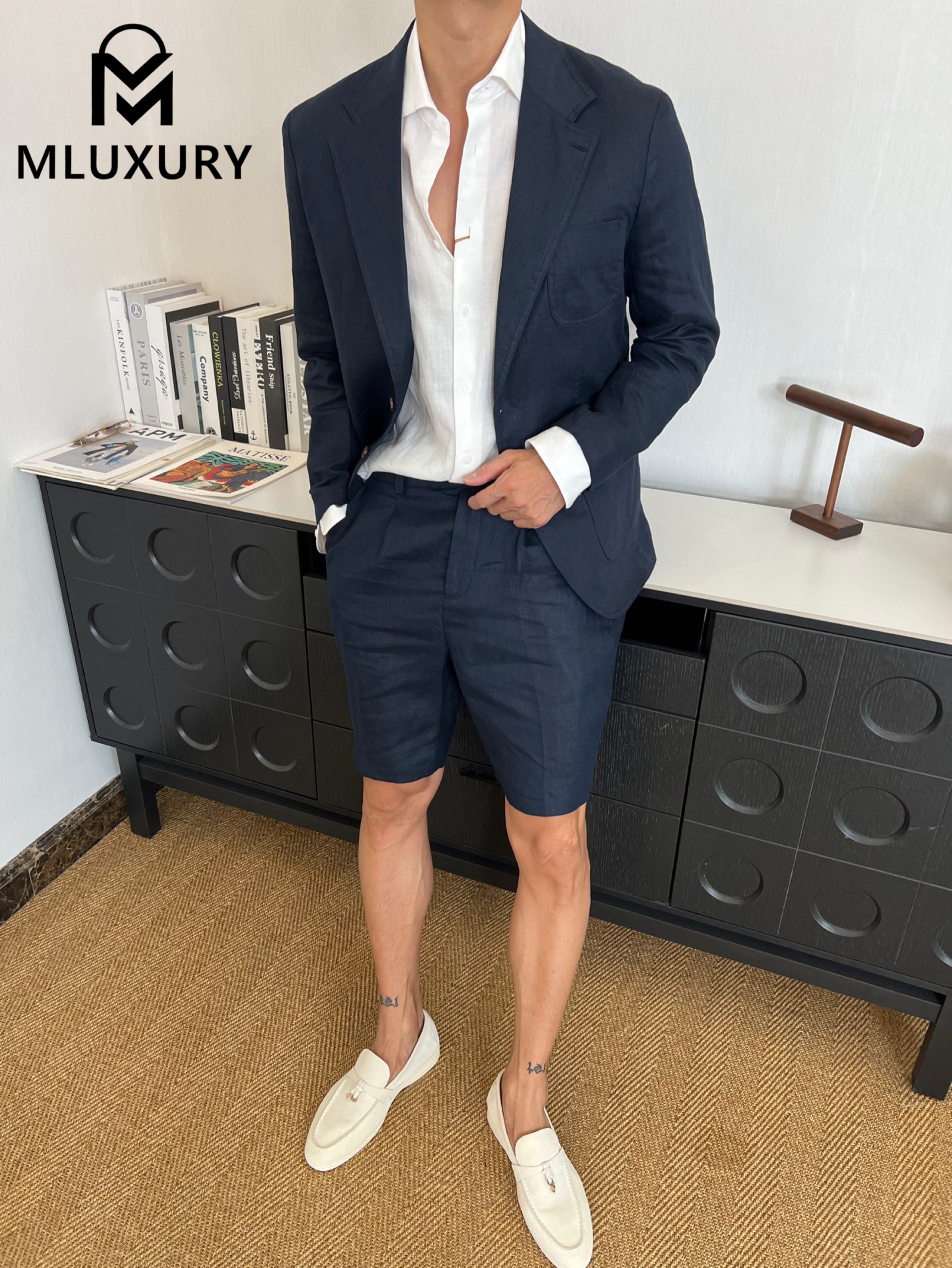 LORO PIANA New vintage casual blazer，Navy