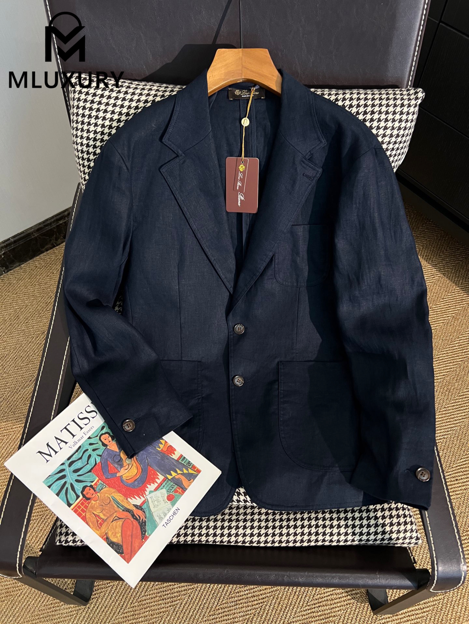 LORO PIANA New vintage casual blazer，Navy