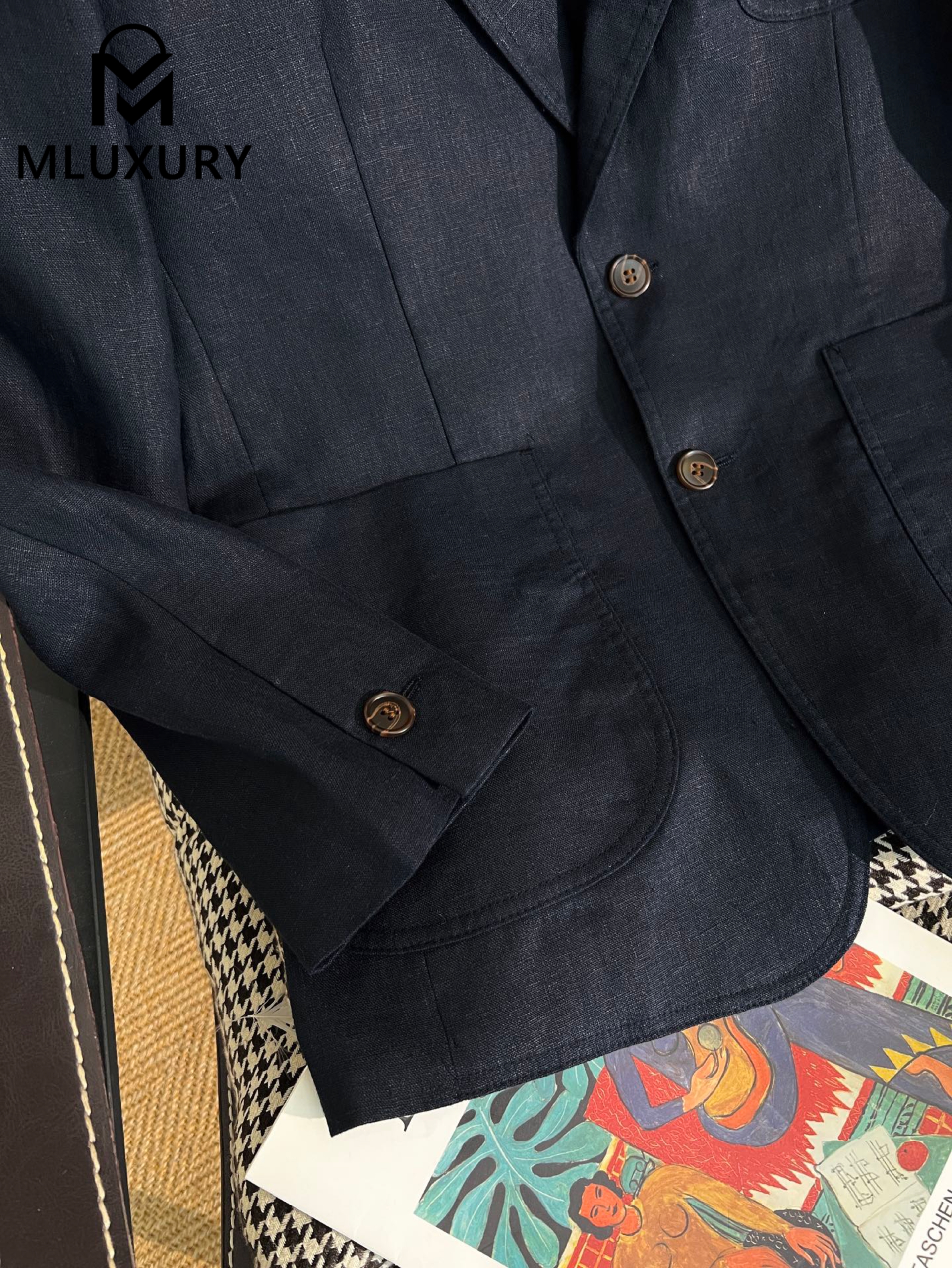 LORO PIANA New vintage casual blazer，Navy