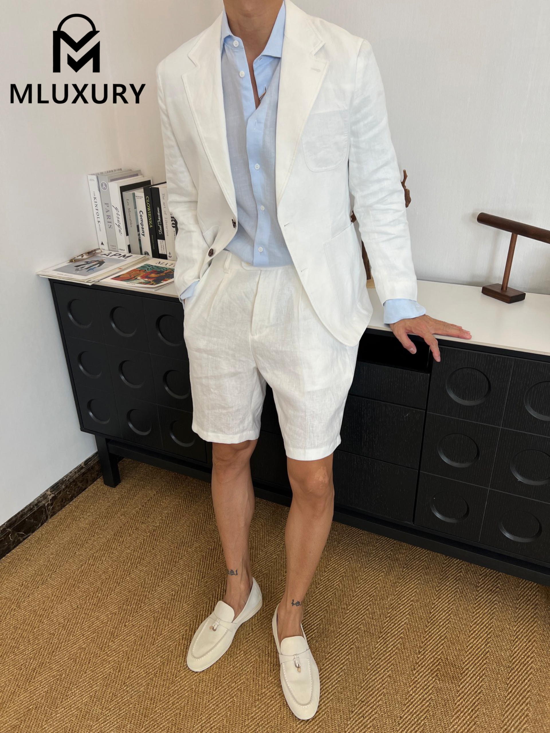 LORO PIANA New vintage casual blazer，White