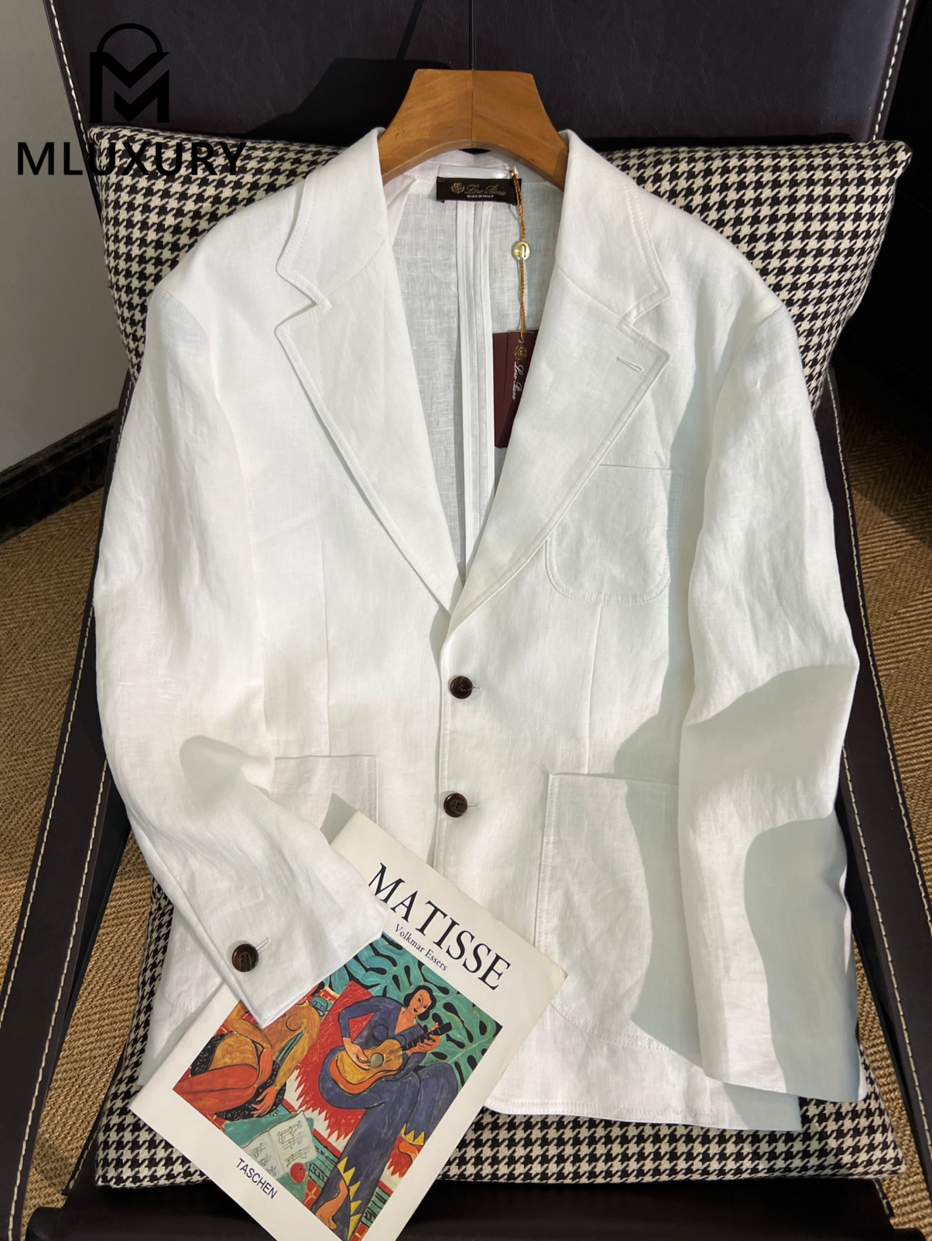 LORO PIANA New vintage casual blazer，White