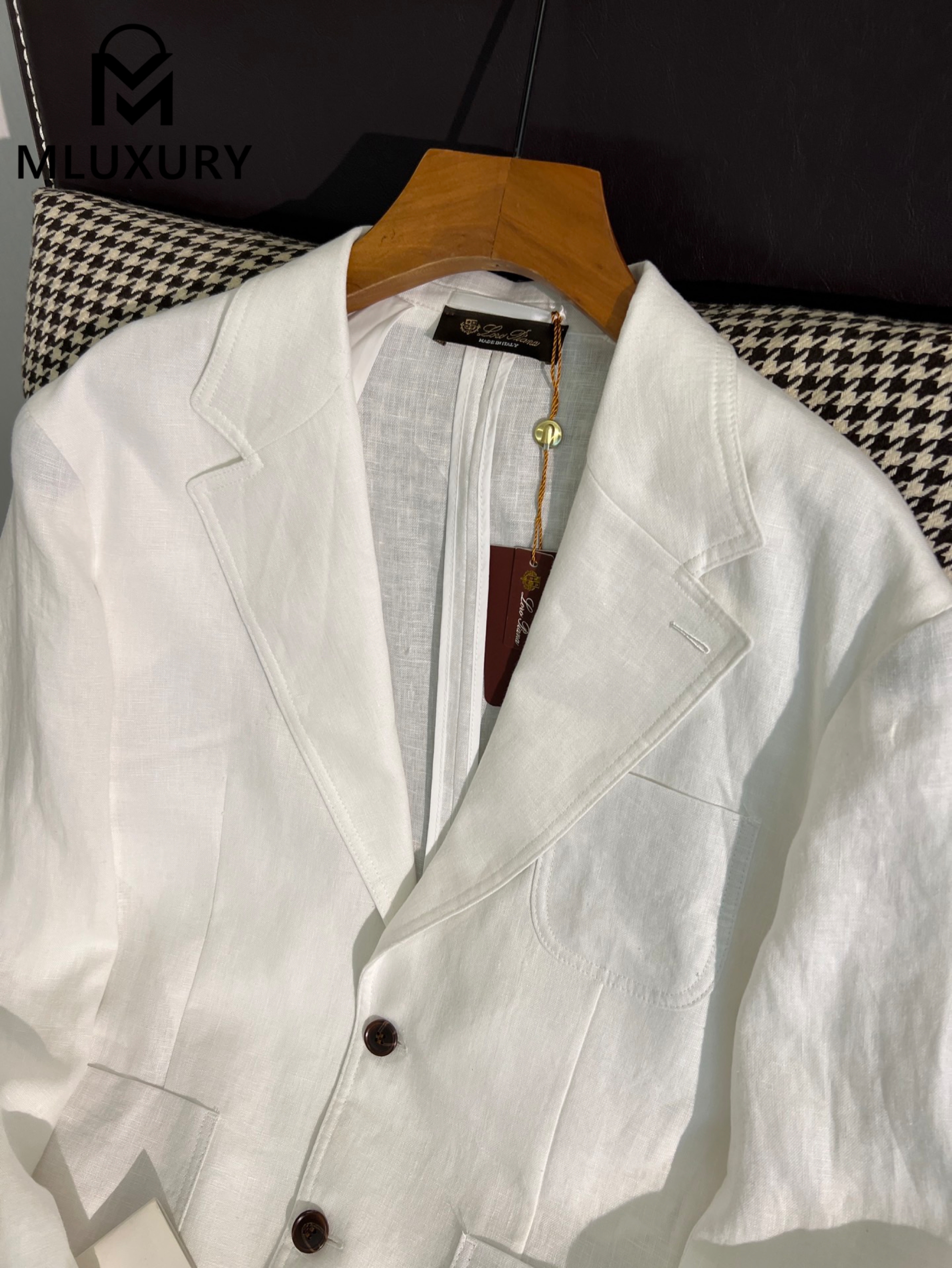 LORO PIANA New vintage casual blazer，White