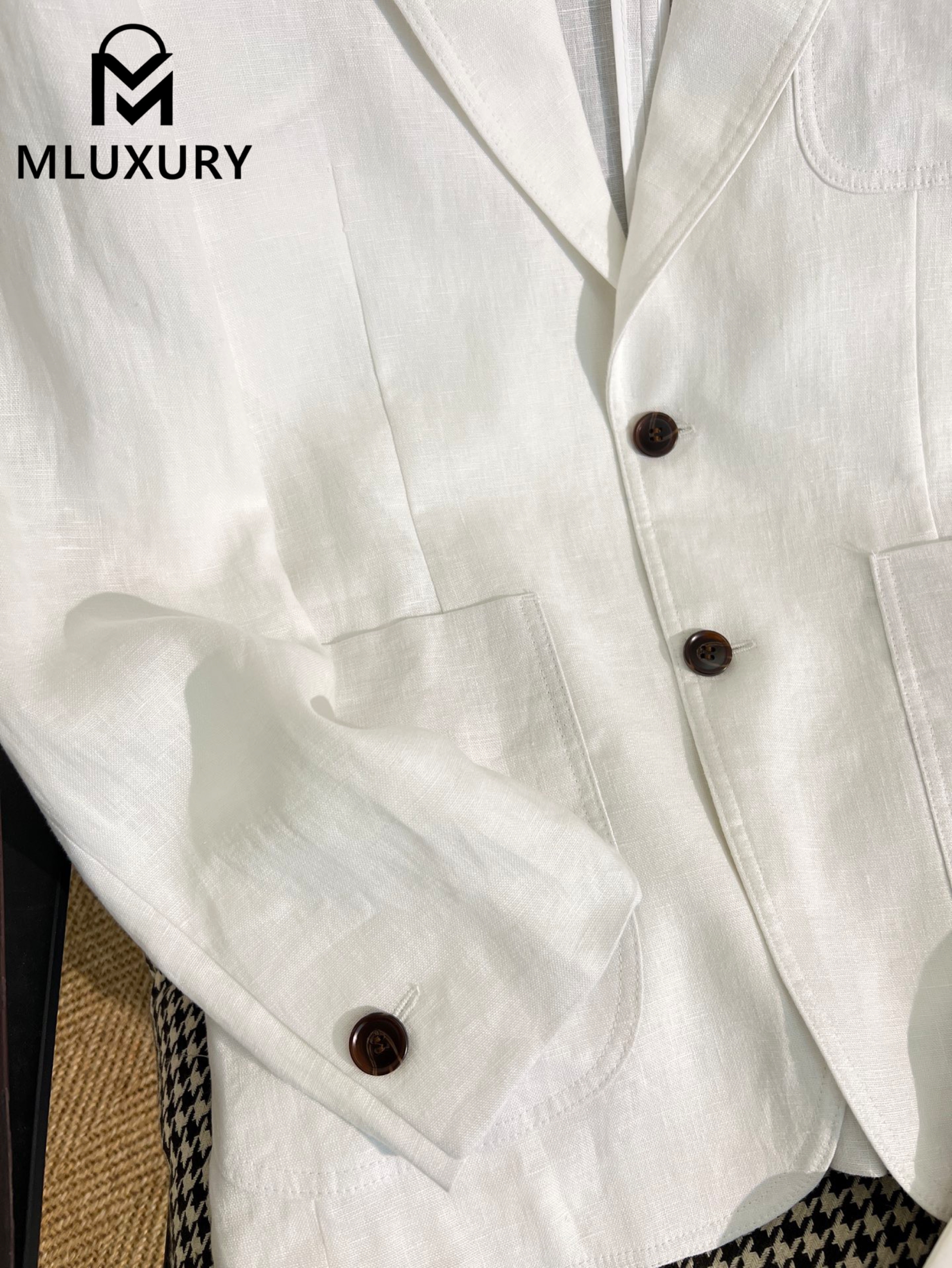 LORO PIANA New vintage casual blazer，White