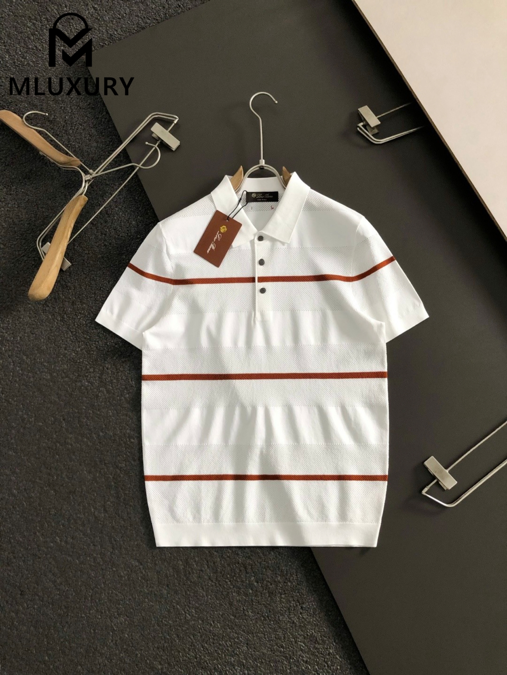 LORO PIANA Old-fashioned style men's short shirt