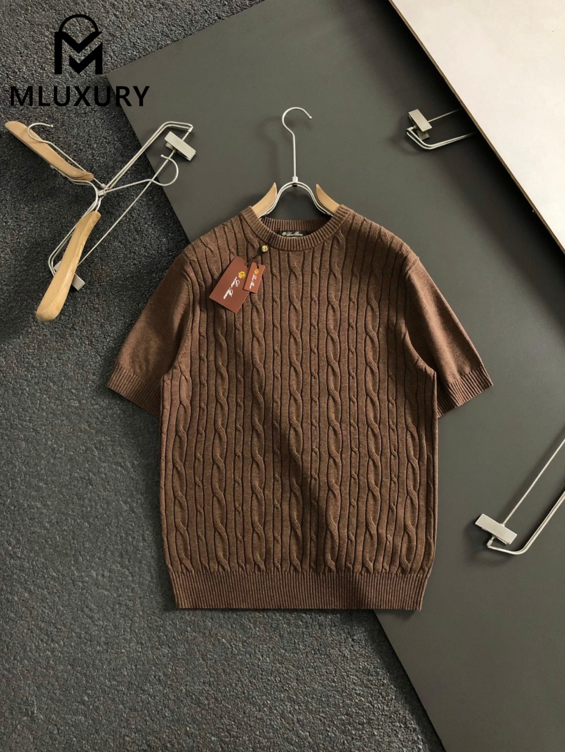 LORO PIANA Wool sweater, Camel