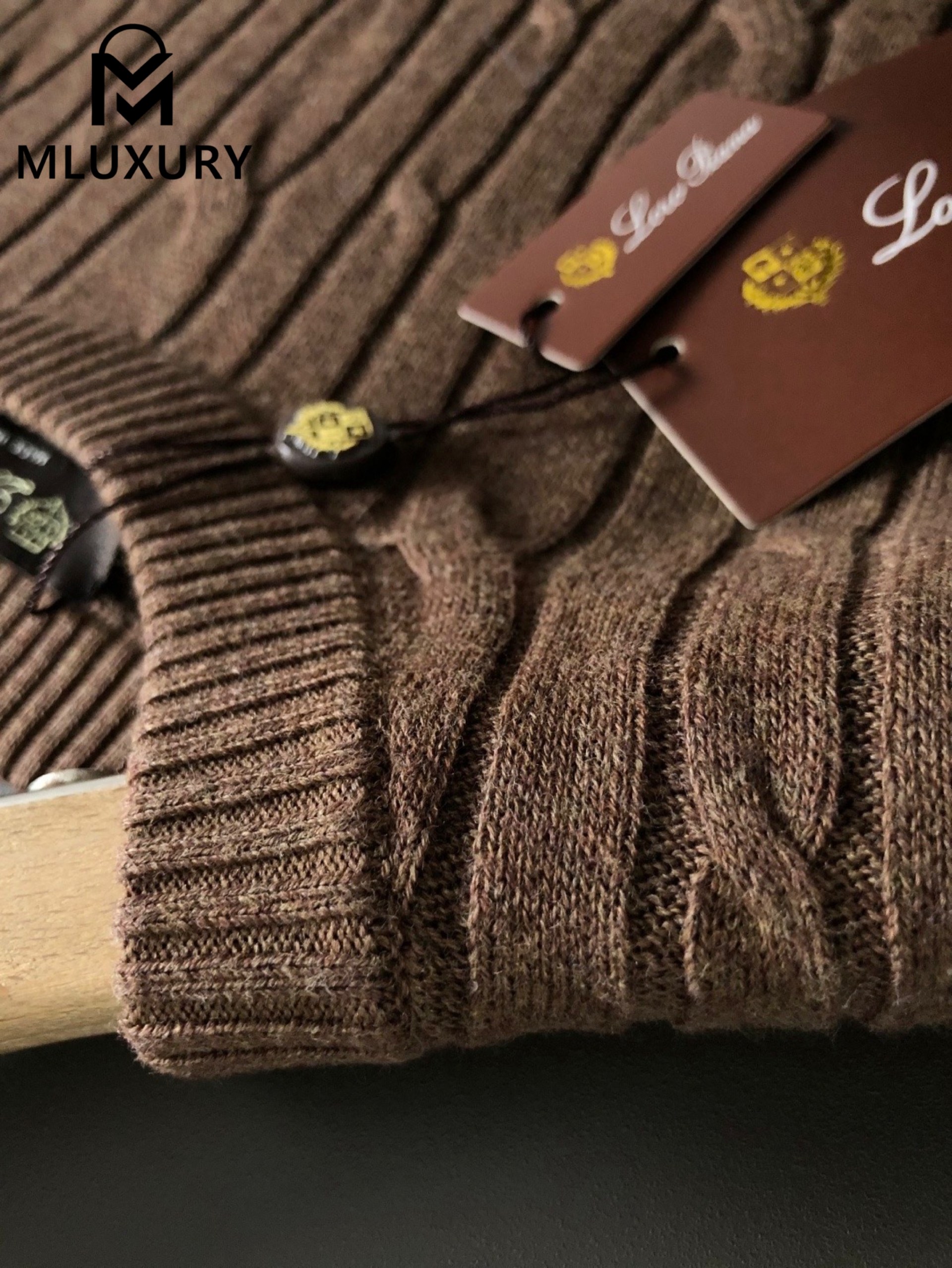 LORO PIANA Wool sweater, Camel