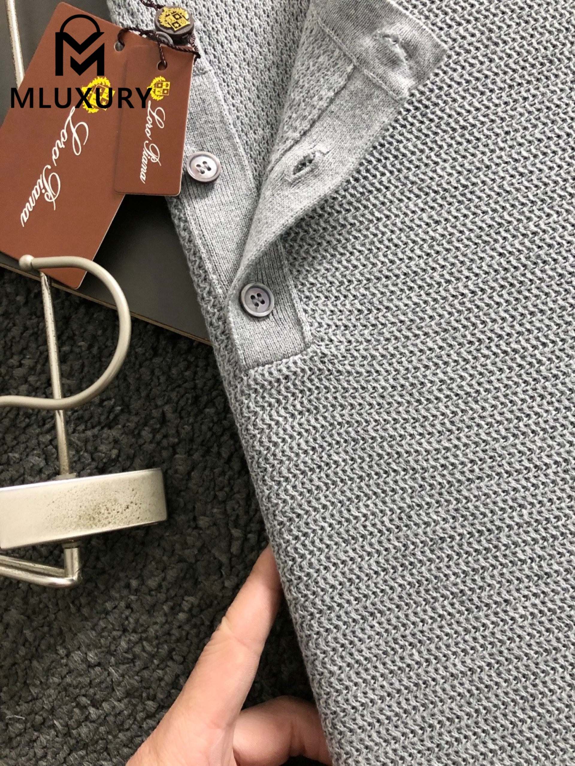LORO PIANA Classic wool sweater Gray