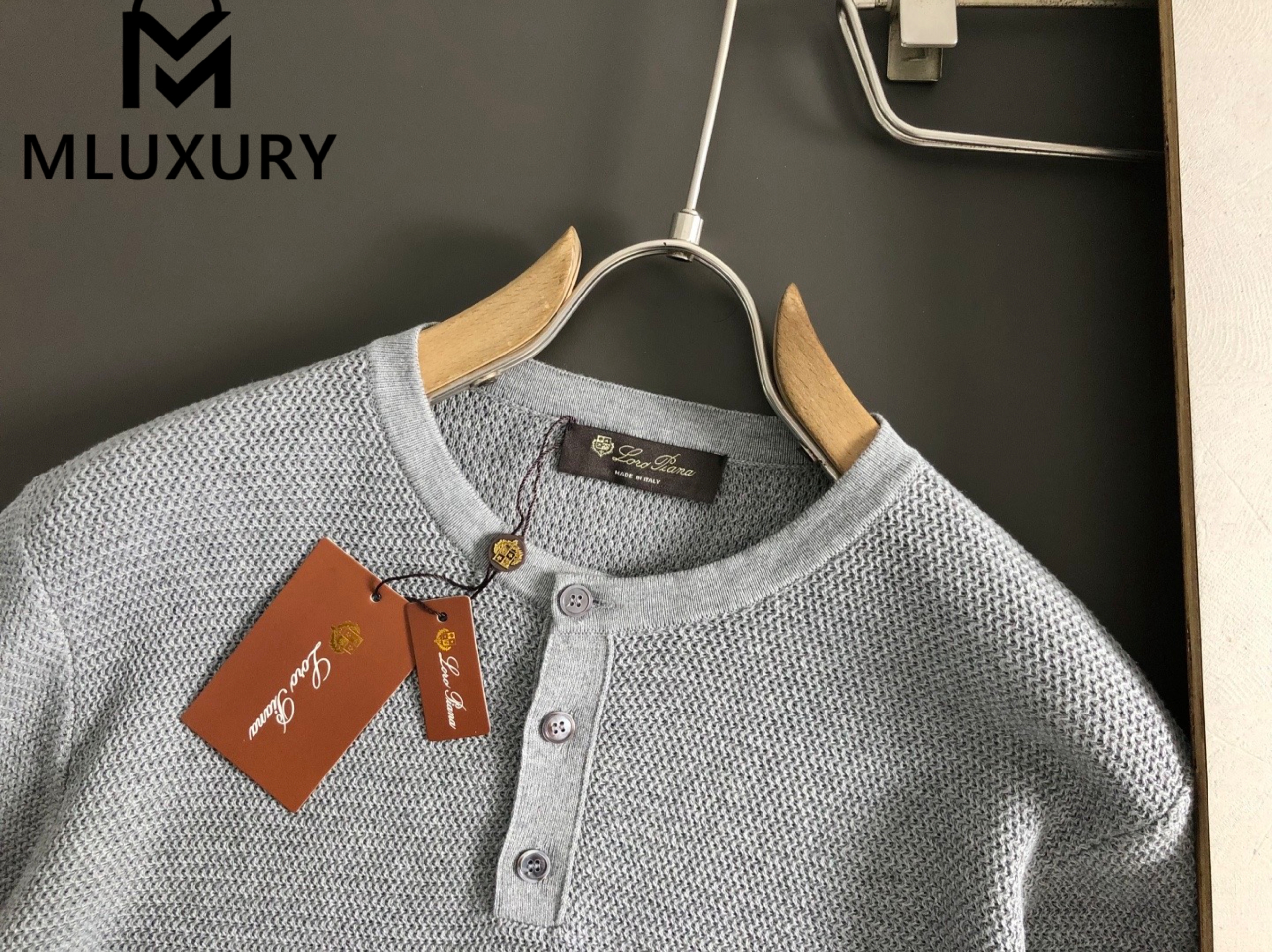 LORO PIANA Classic wool sweater Gray