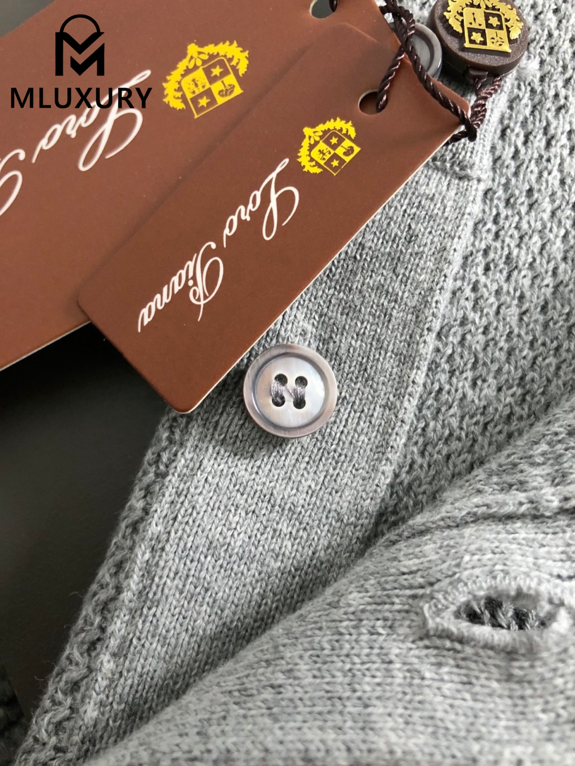 LORO PIANA Classic wool sweater Gray