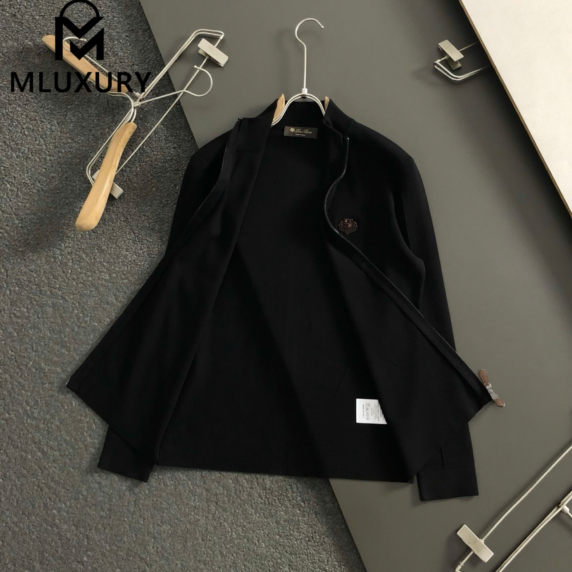 LORO PIANA Double-zip wool coat