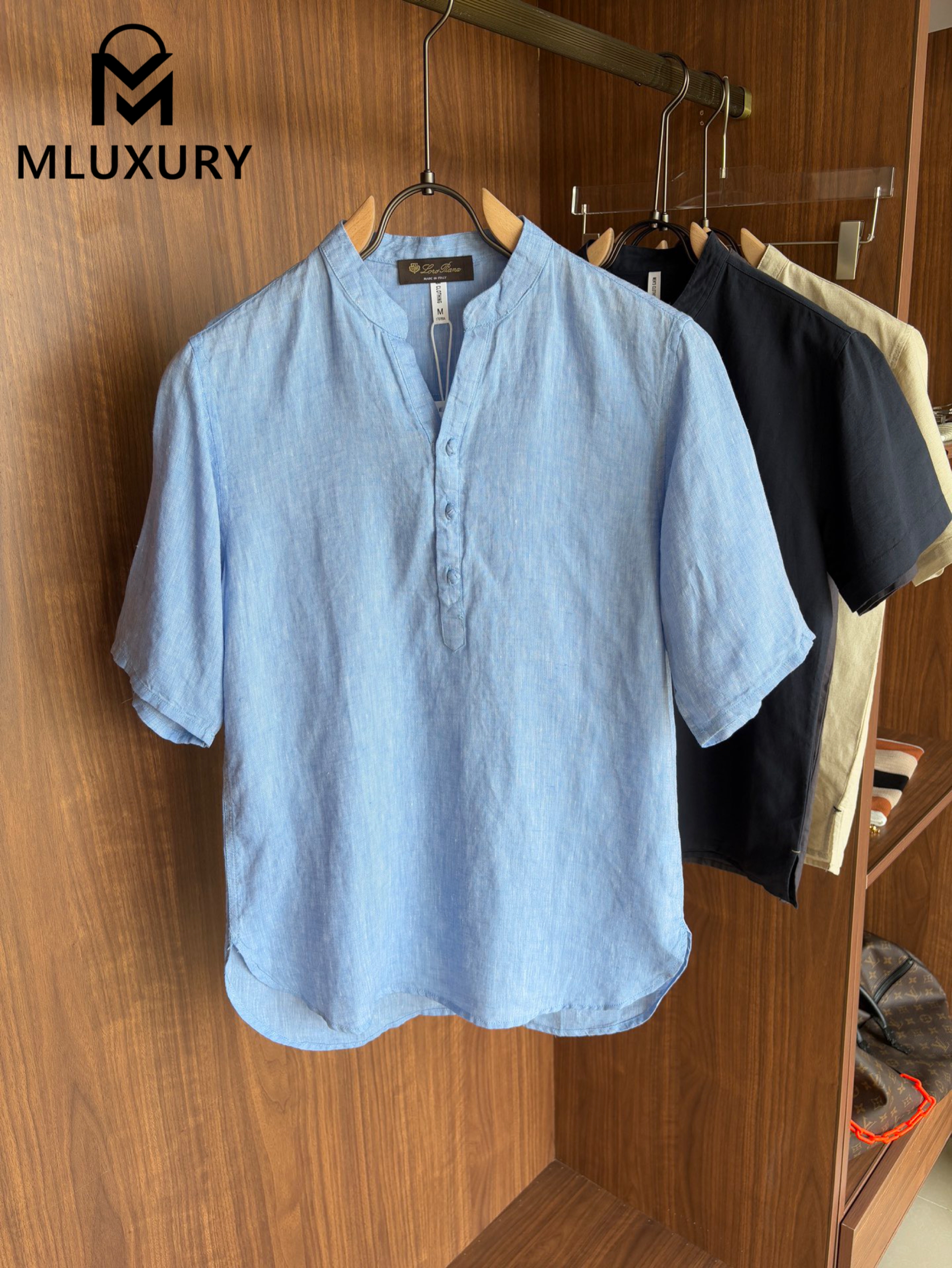LORO PIANA Men's Linen Short-Sleeve T-Shirt