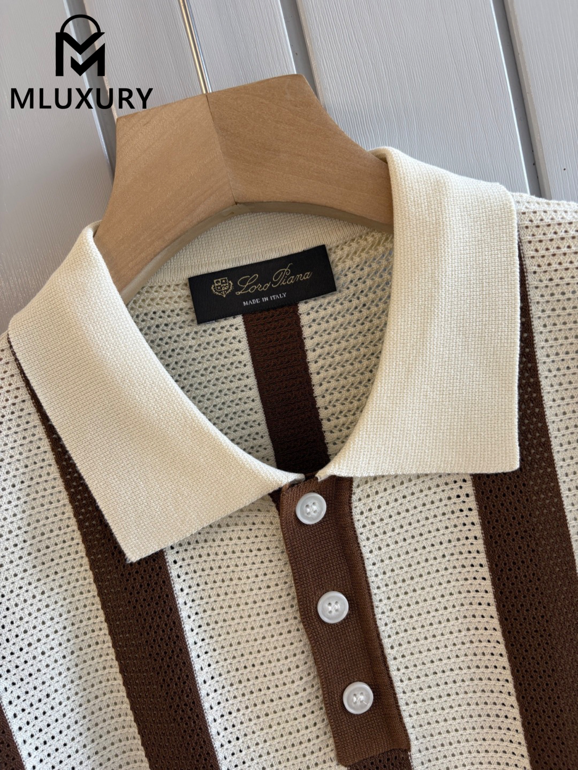LORO PIANA Silk Collared Short-Sleeve T-Shirt